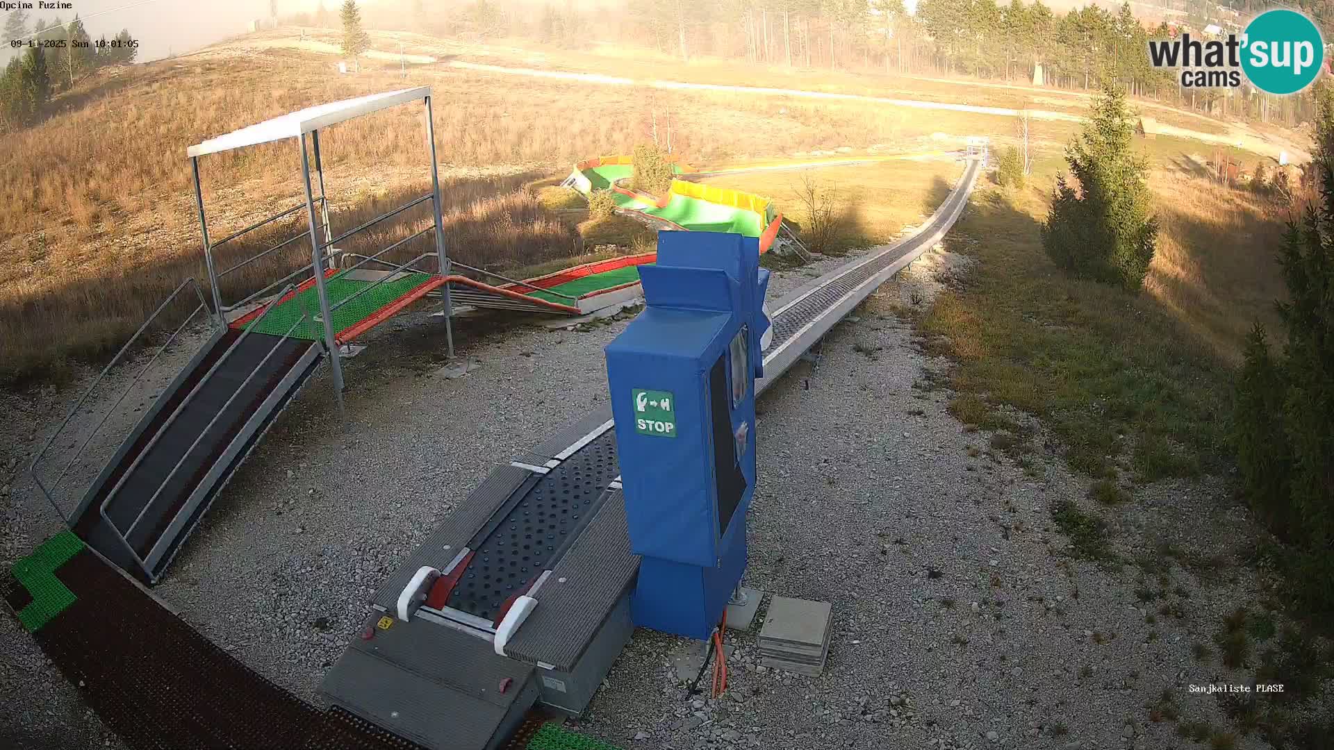 Live webcam Fužine toboggan run – Croatia