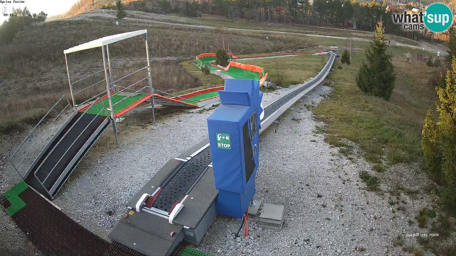 Webcam en direct Piste de luge de Fužine – Croatie