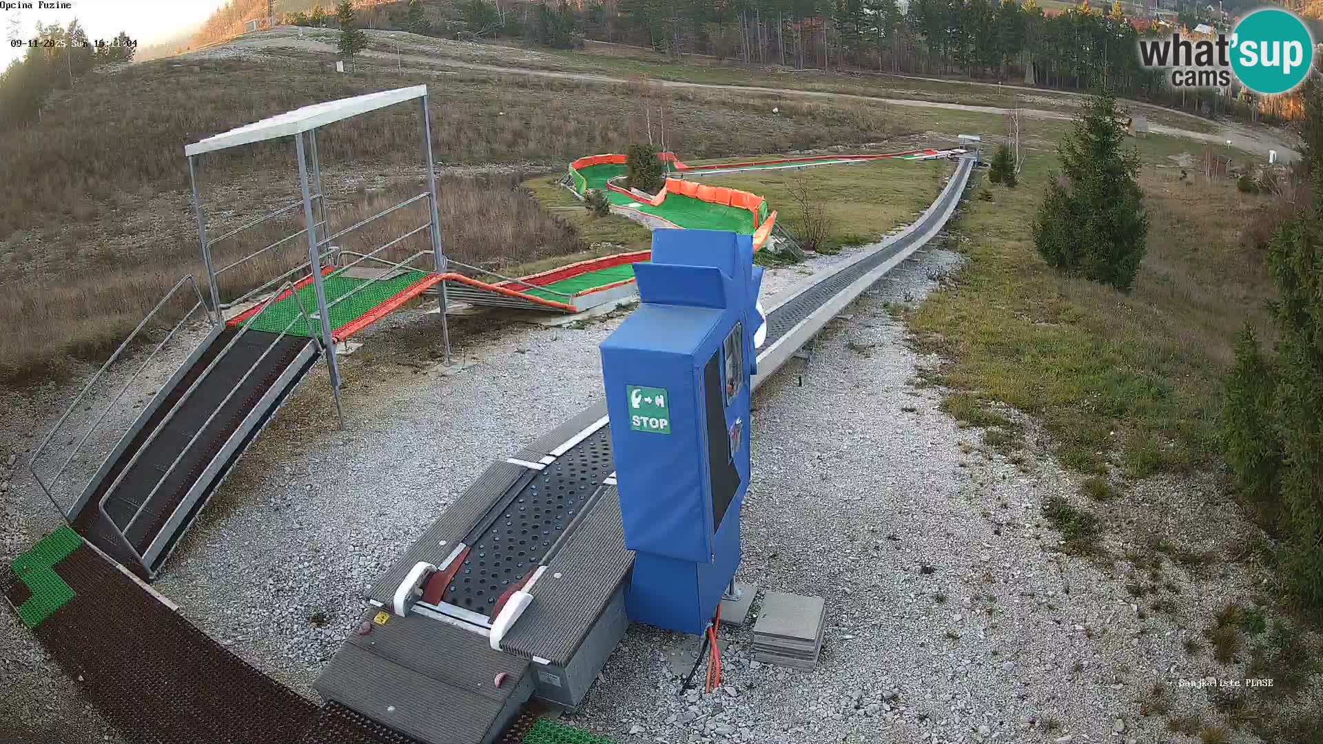 Webcam en vivo Pista de trineo Fužine – Croacia