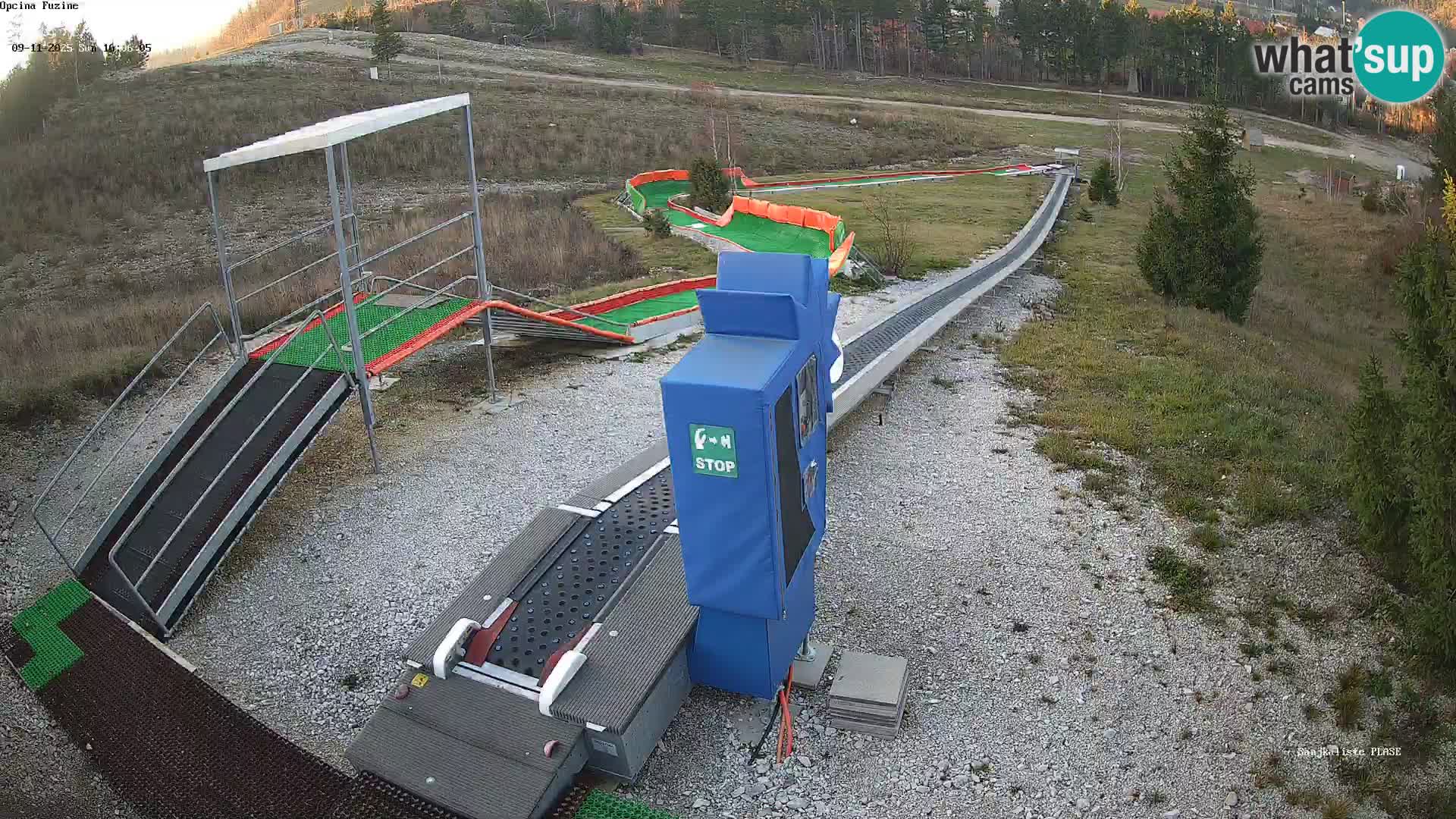 Webcam en direct Piste de luge de Fužine – Croatie