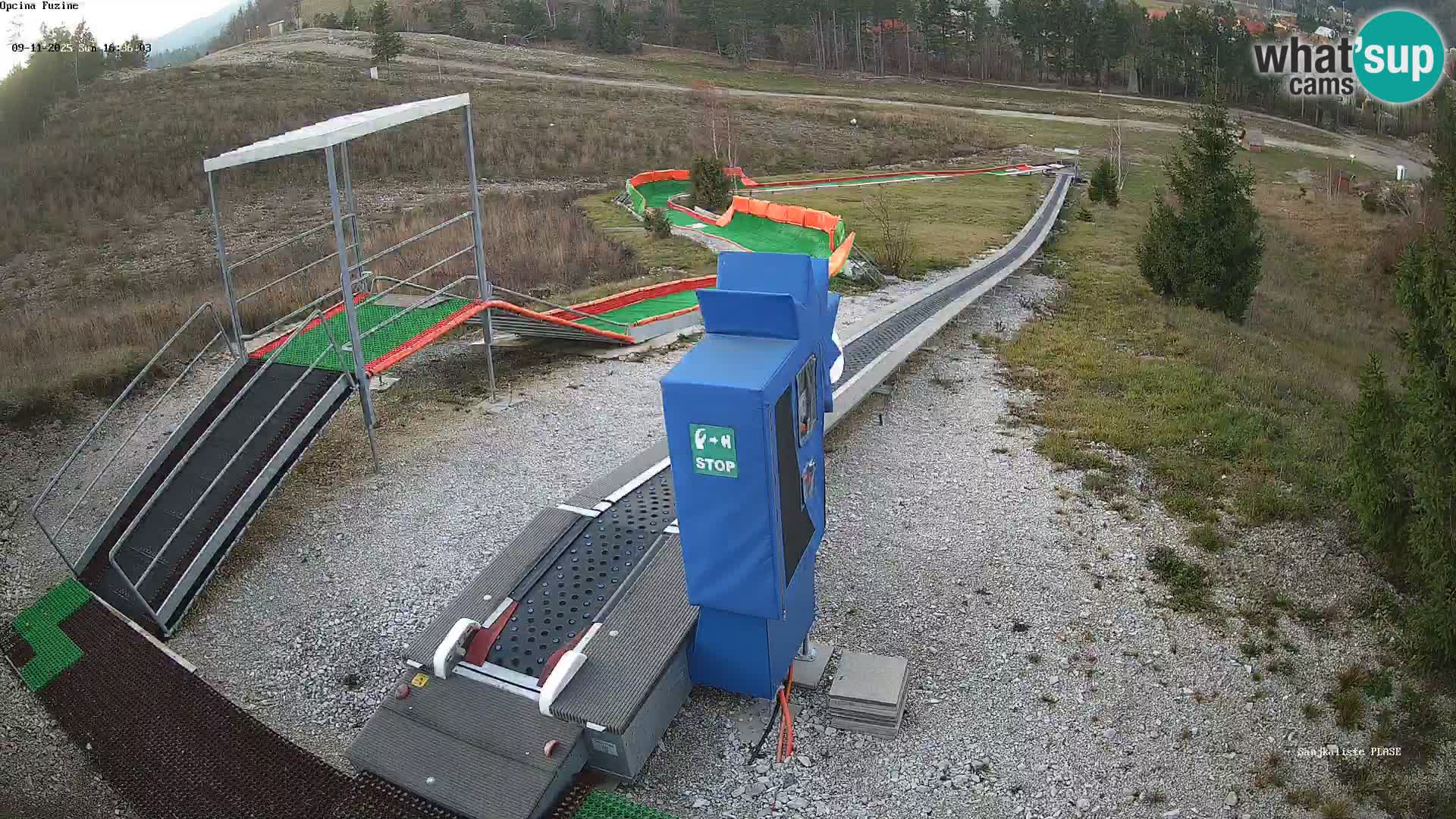 Webcam en vivo Pista de trineo Fužine – Croacia