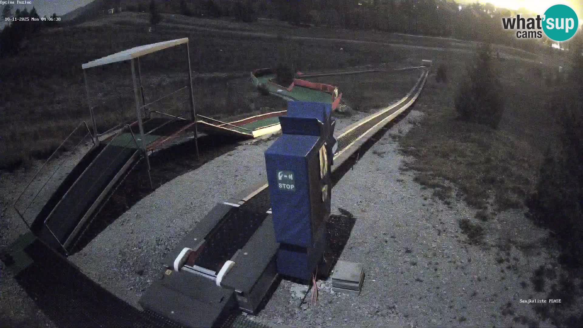 Live webcam Fužine toboggan run – Croatia