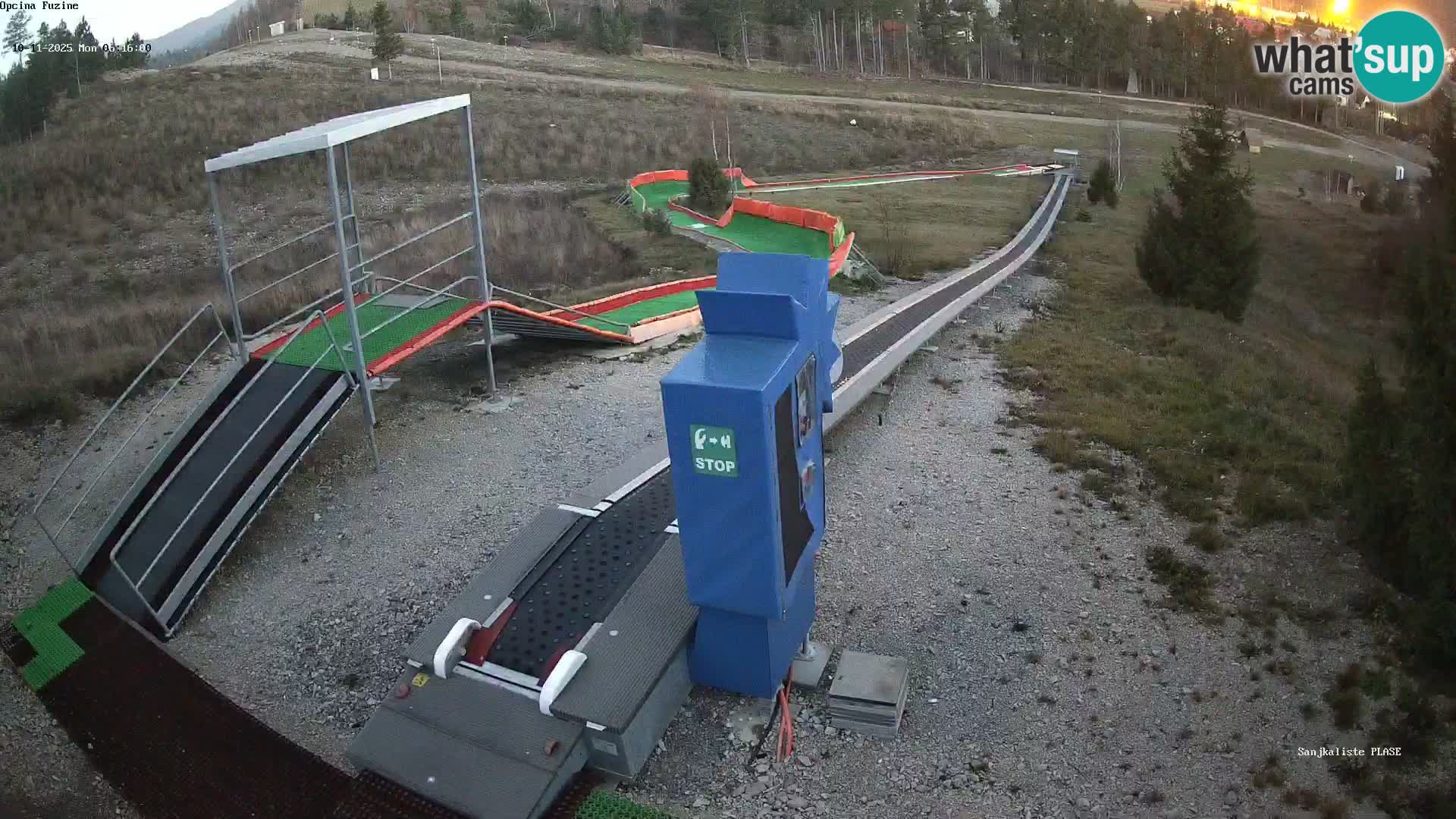 Webcam en direct Piste de luge de Fužine – Croatie