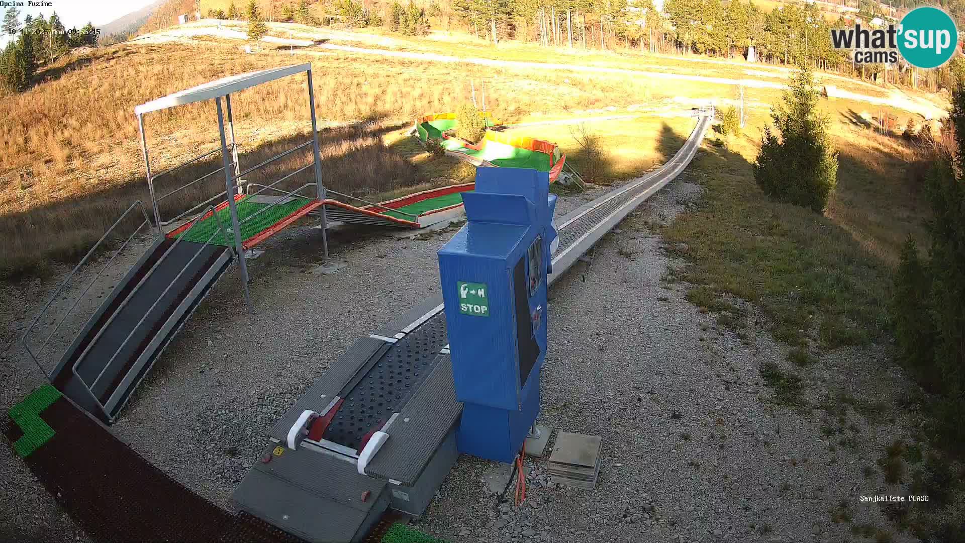 Webcam en vivo Pista de trineo Fužine – Croacia