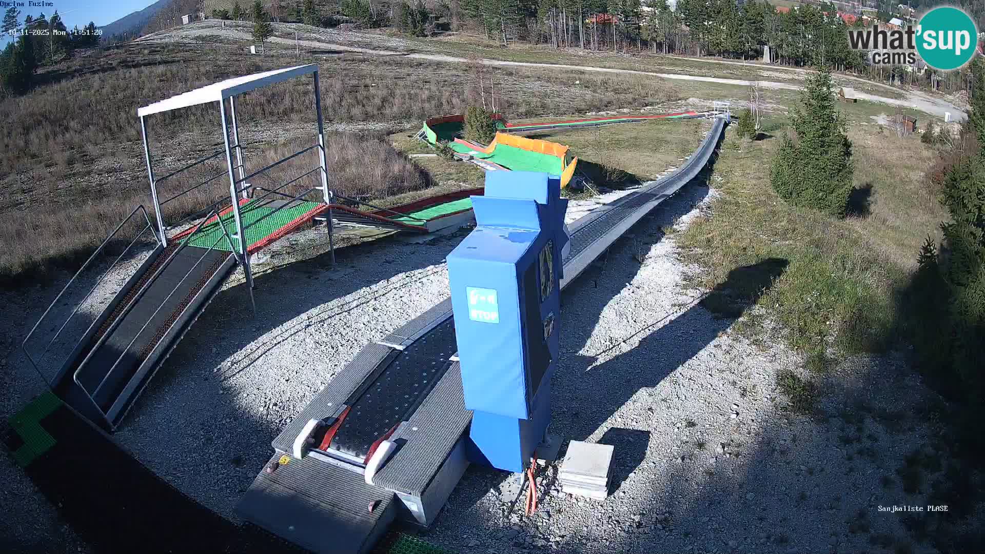 Live webcam Pista da slittino Fužine – Croazia