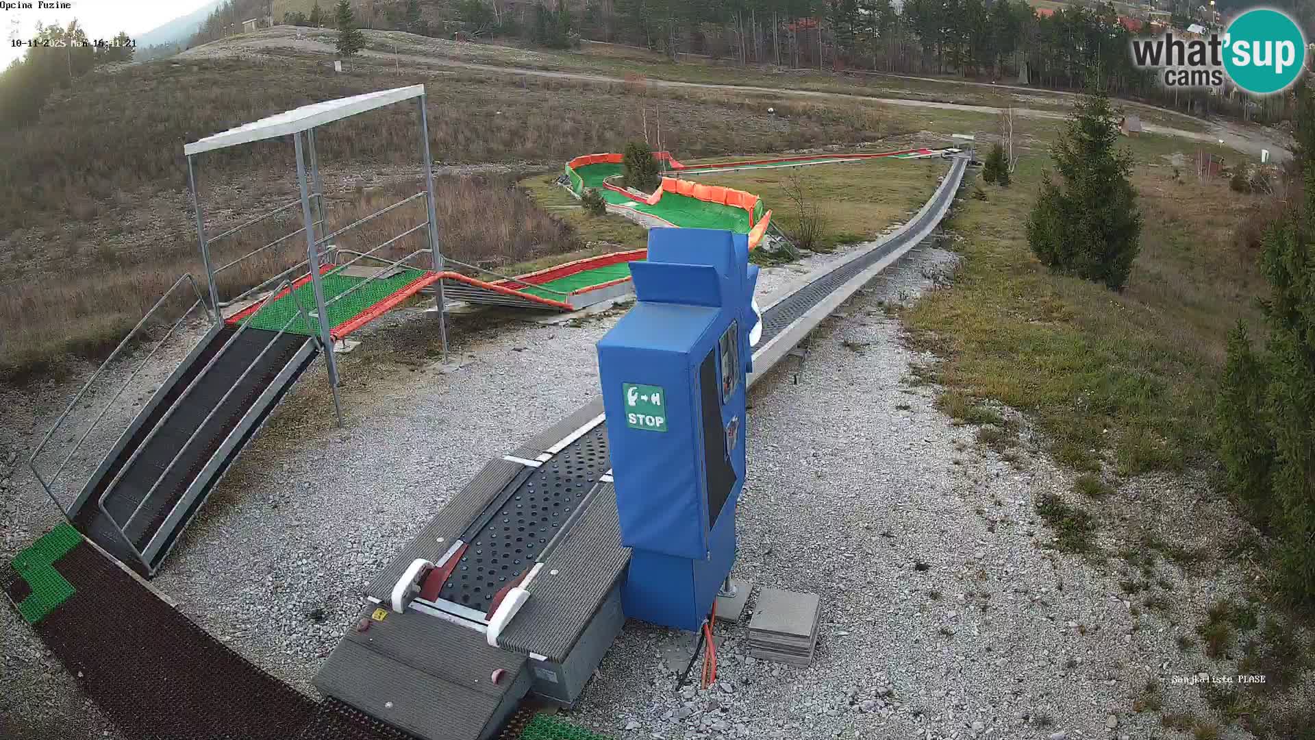 Live webcam Pista da slittino Fužine – Croazia