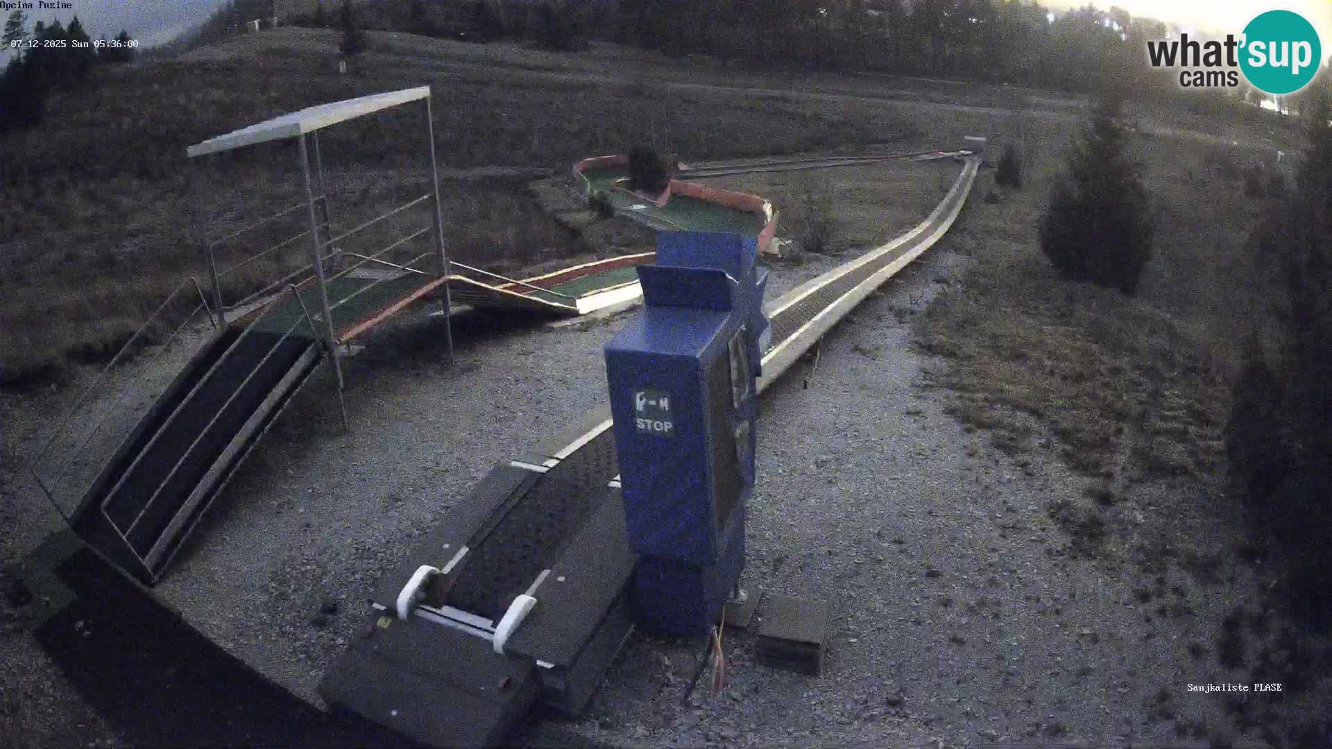 Live webcam Fužine toboggan run – Croatia