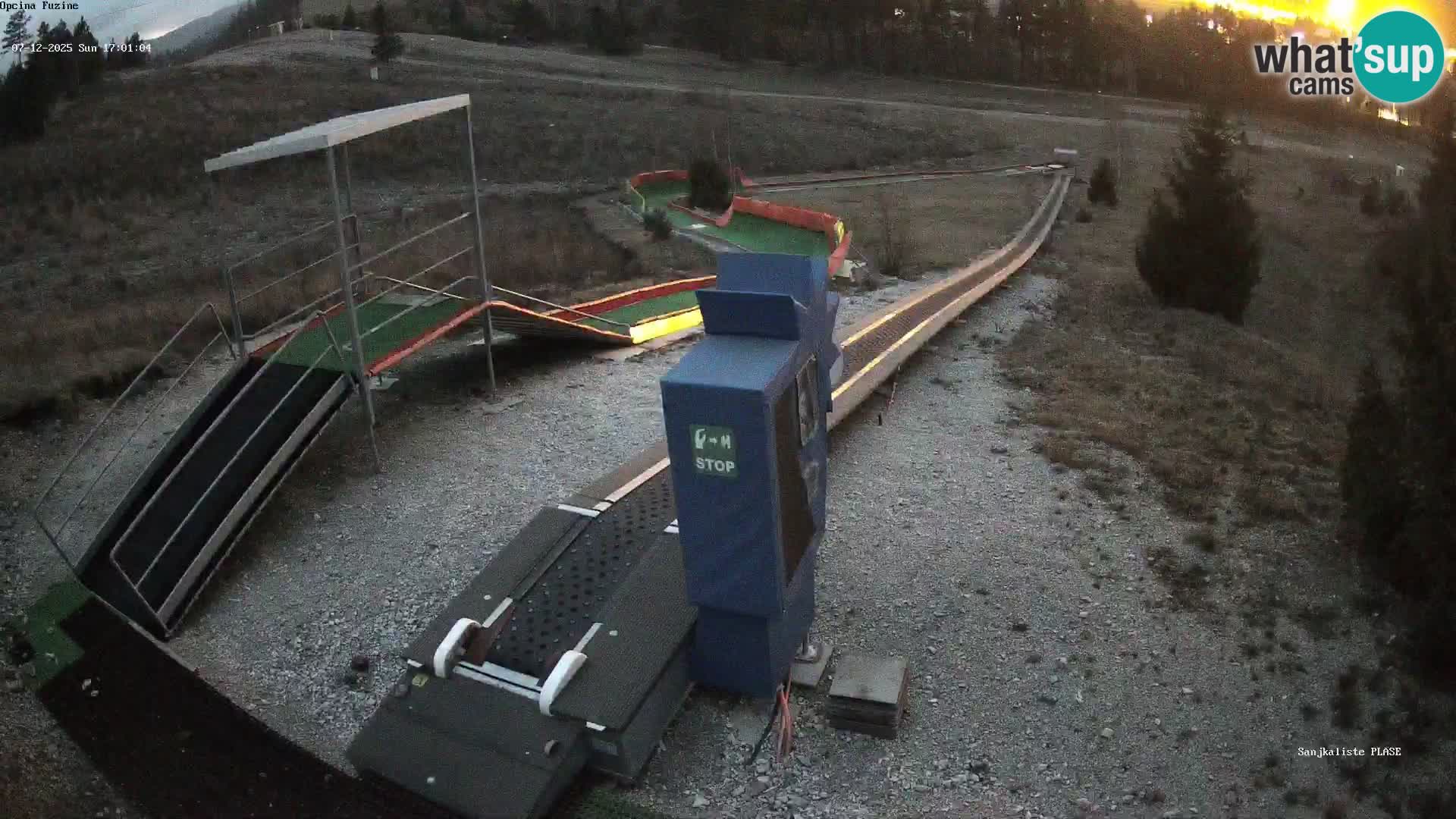 Live webcam Pista da slittino Fužine – Croazia