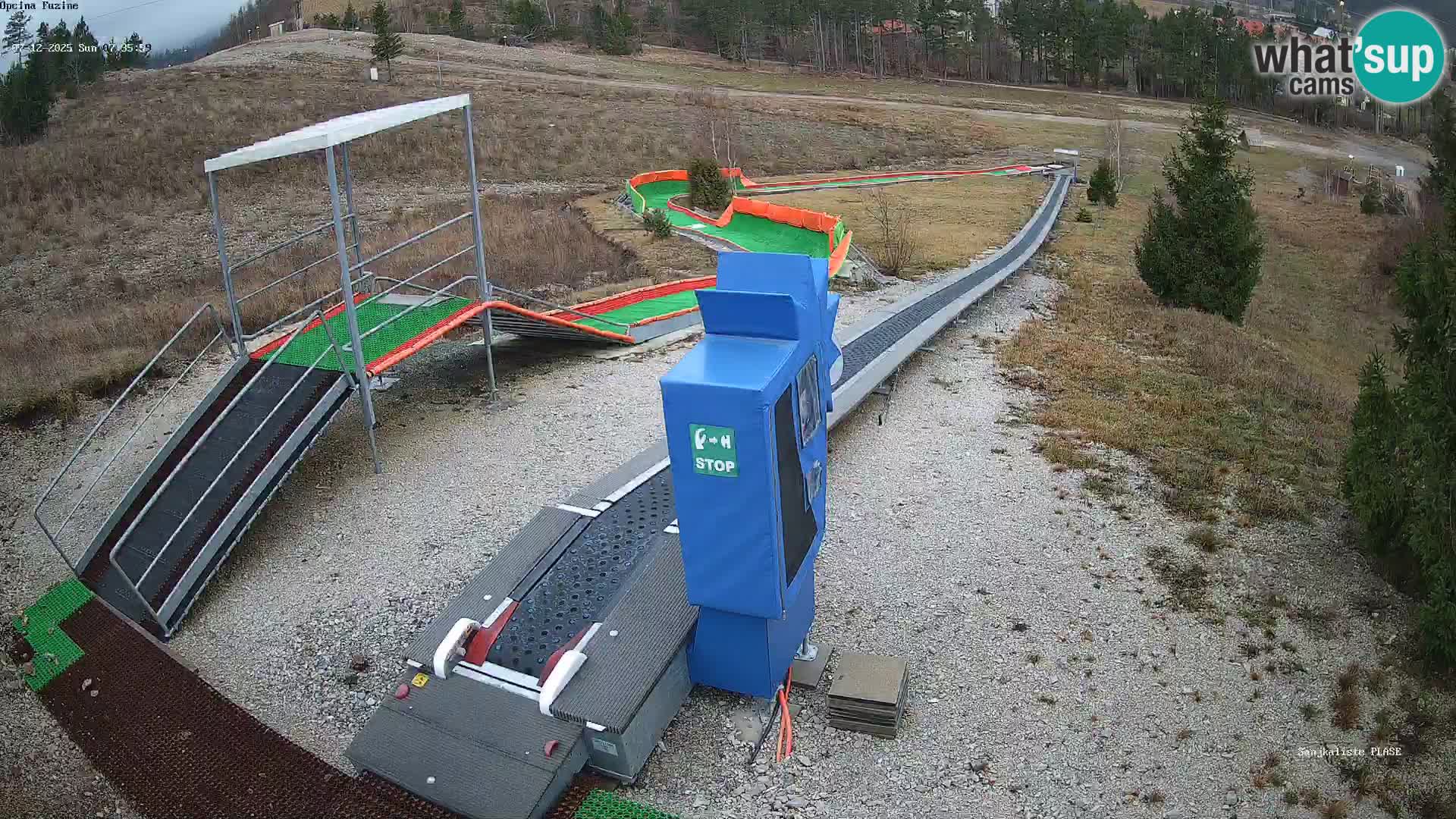 Live webcam Pista da slittino Fužine – Croazia