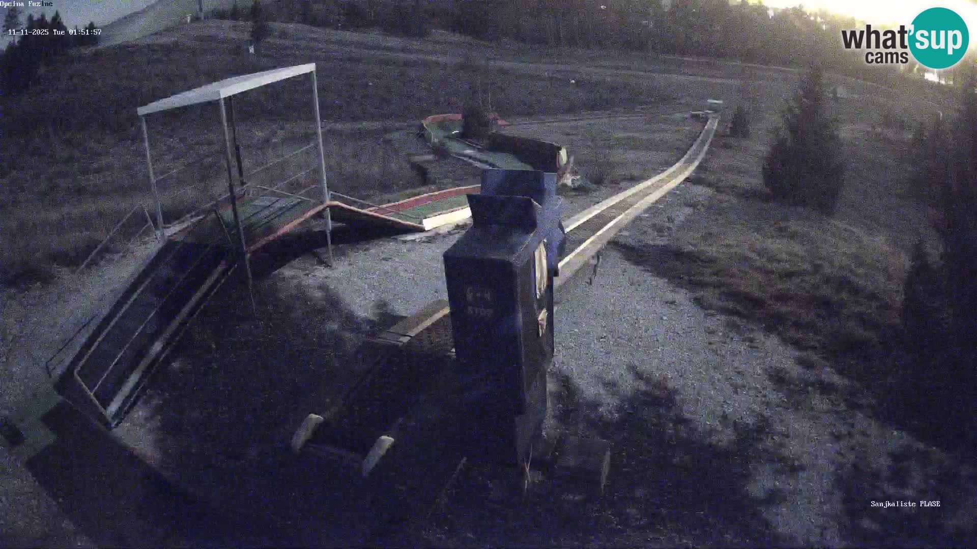 Live webcam Fužine toboggan run – Croatia