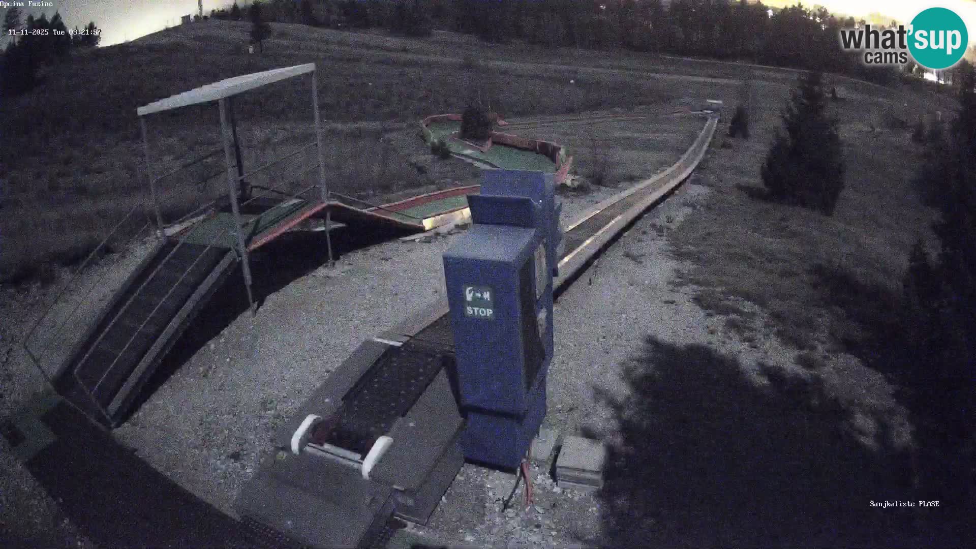 Live webcam Fužine toboggan run – Croatia