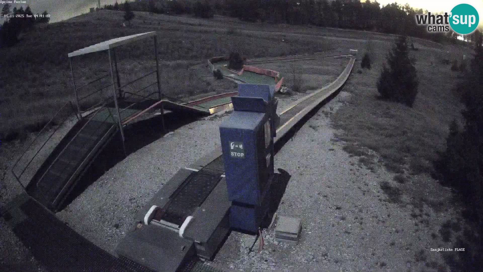 Webcam en direct Piste de luge de Fužine – Croatie