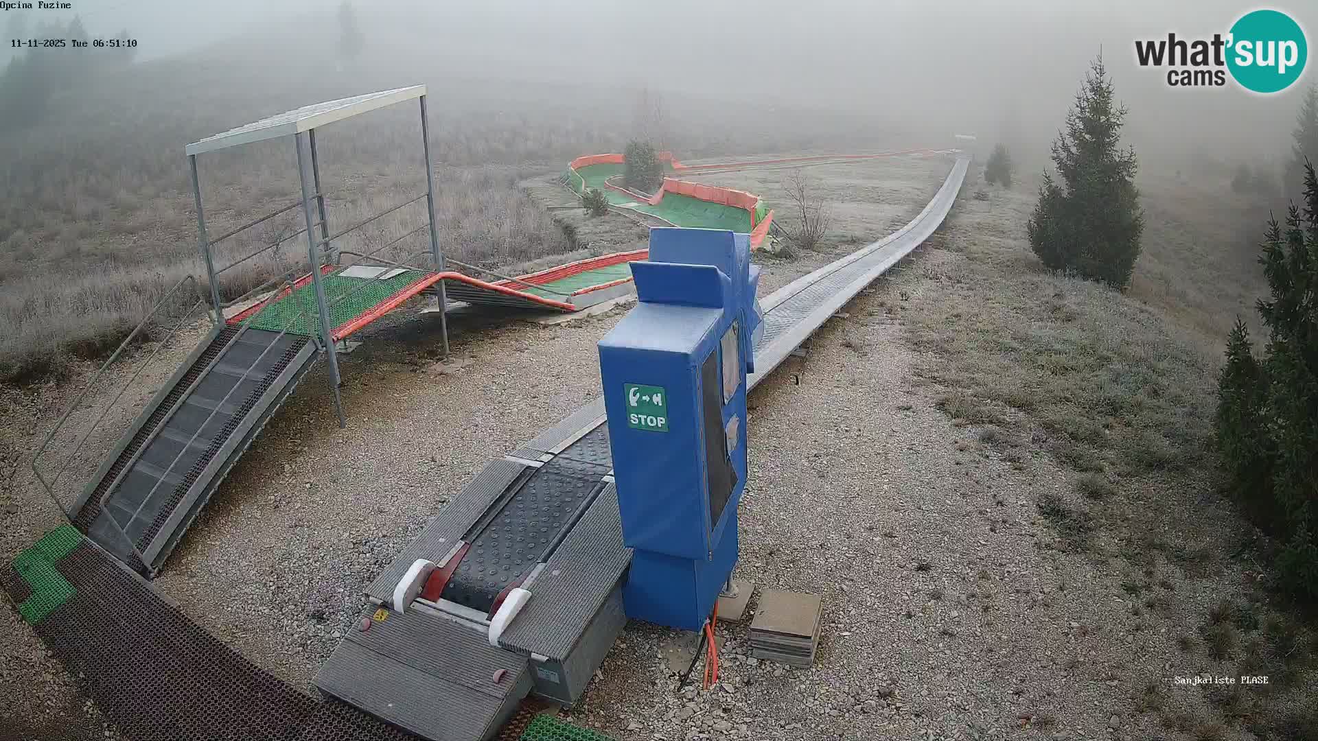 Webcam en vivo Pista de trineo Fužine – Croacia