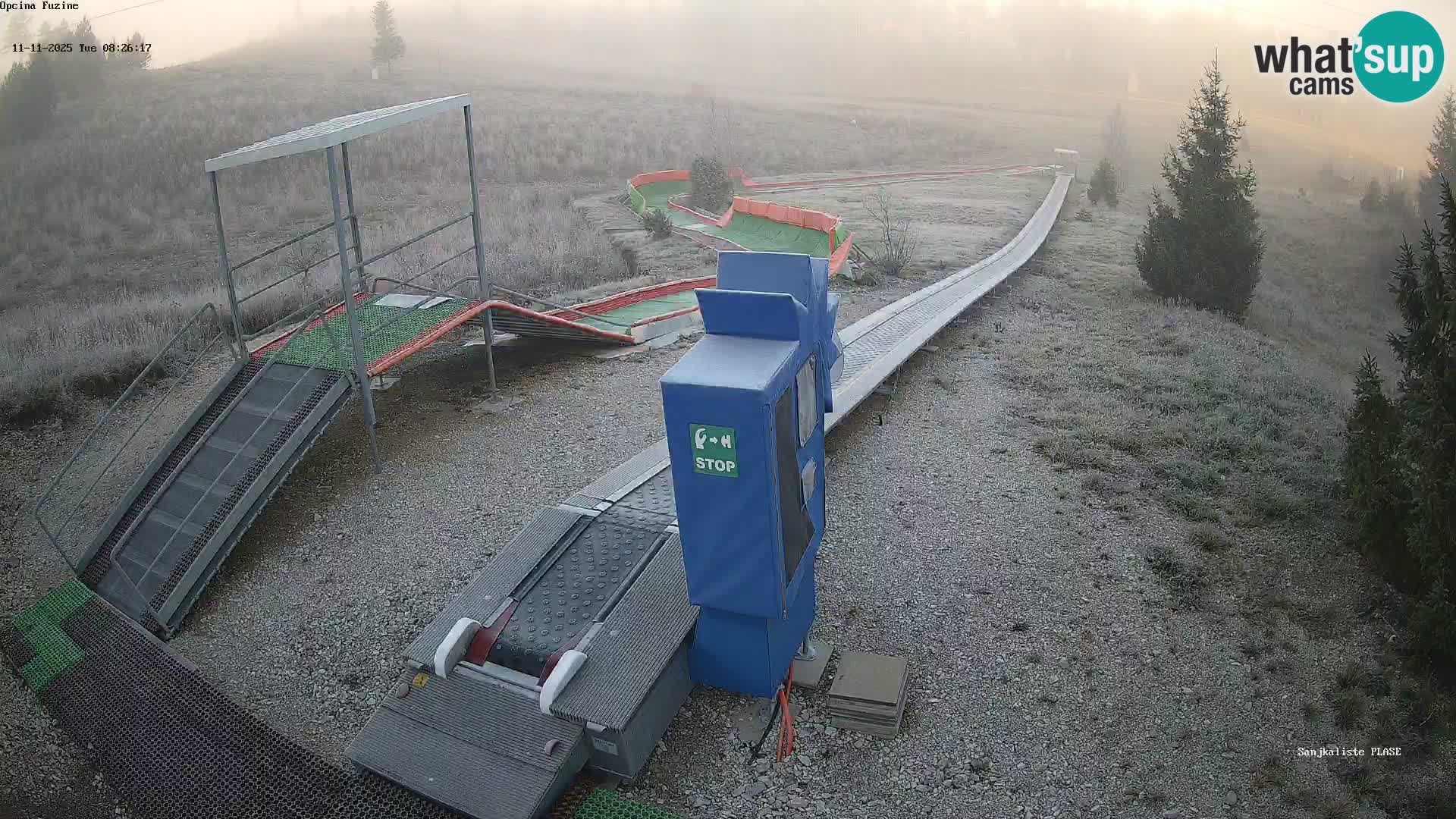 Webcam en vivo Pista de trineo Fužine – Croacia