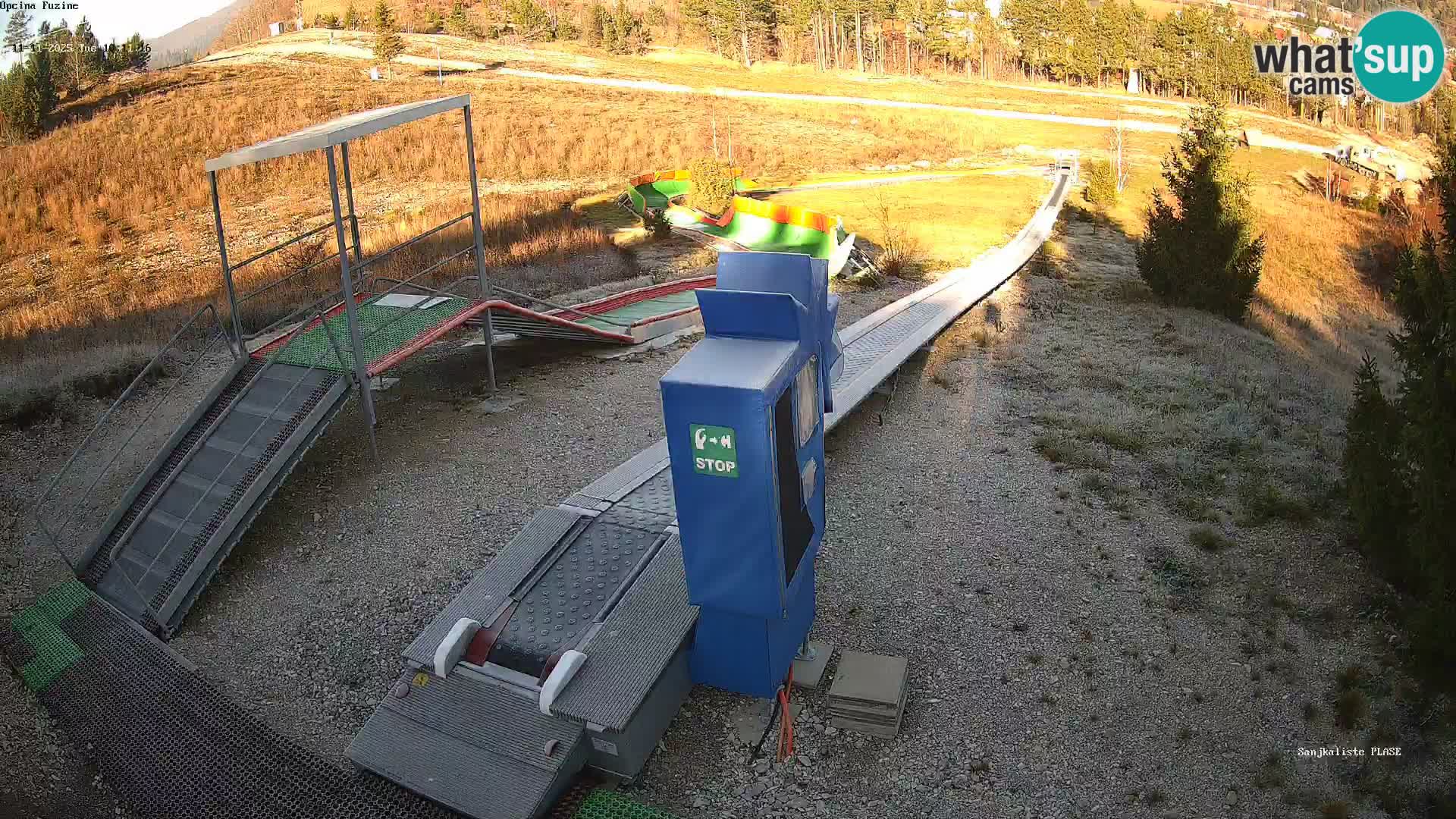 Live webcam Fužine toboggan run – Croatia