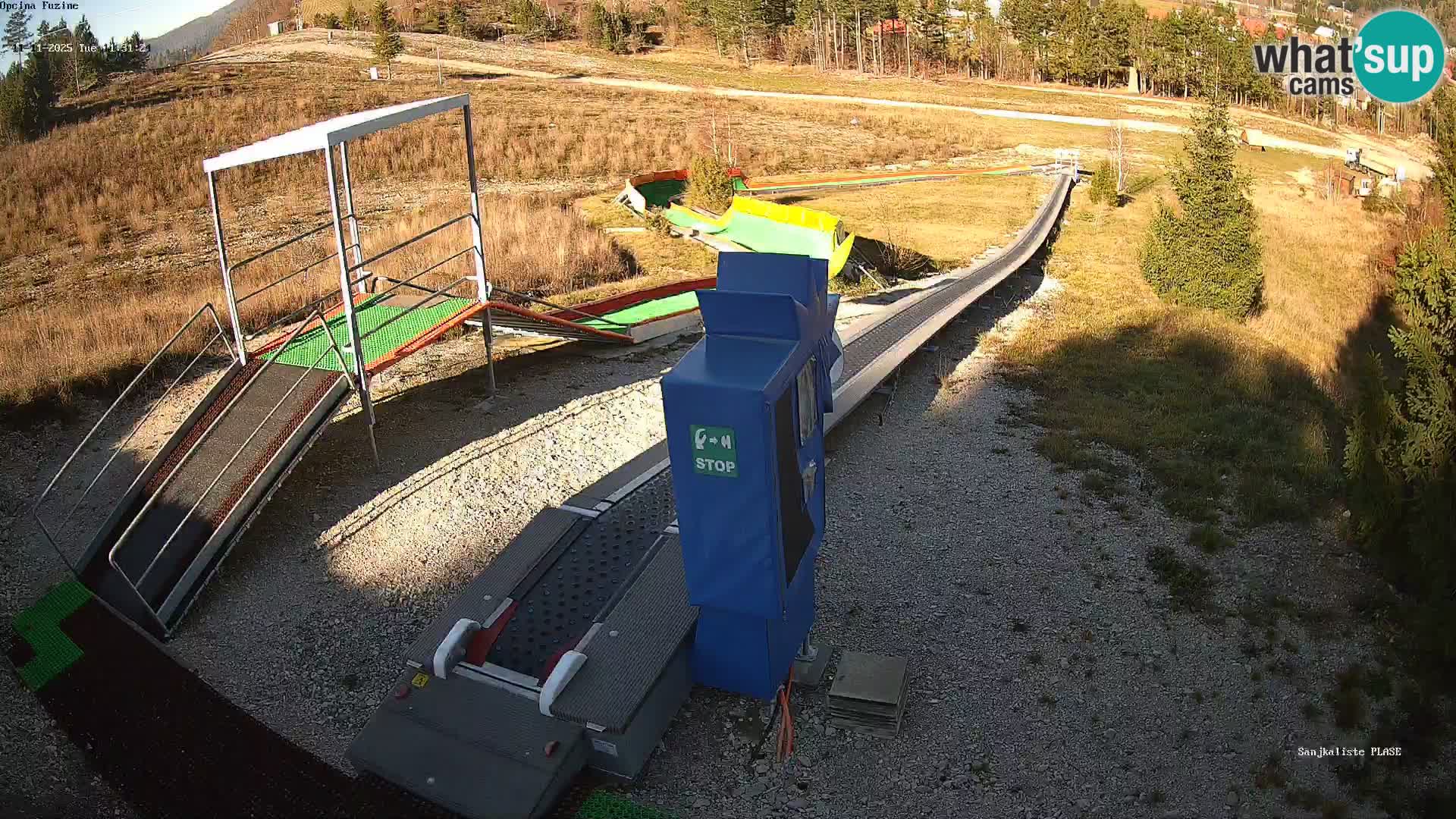 Live webcam Fužine toboggan run – Croatia