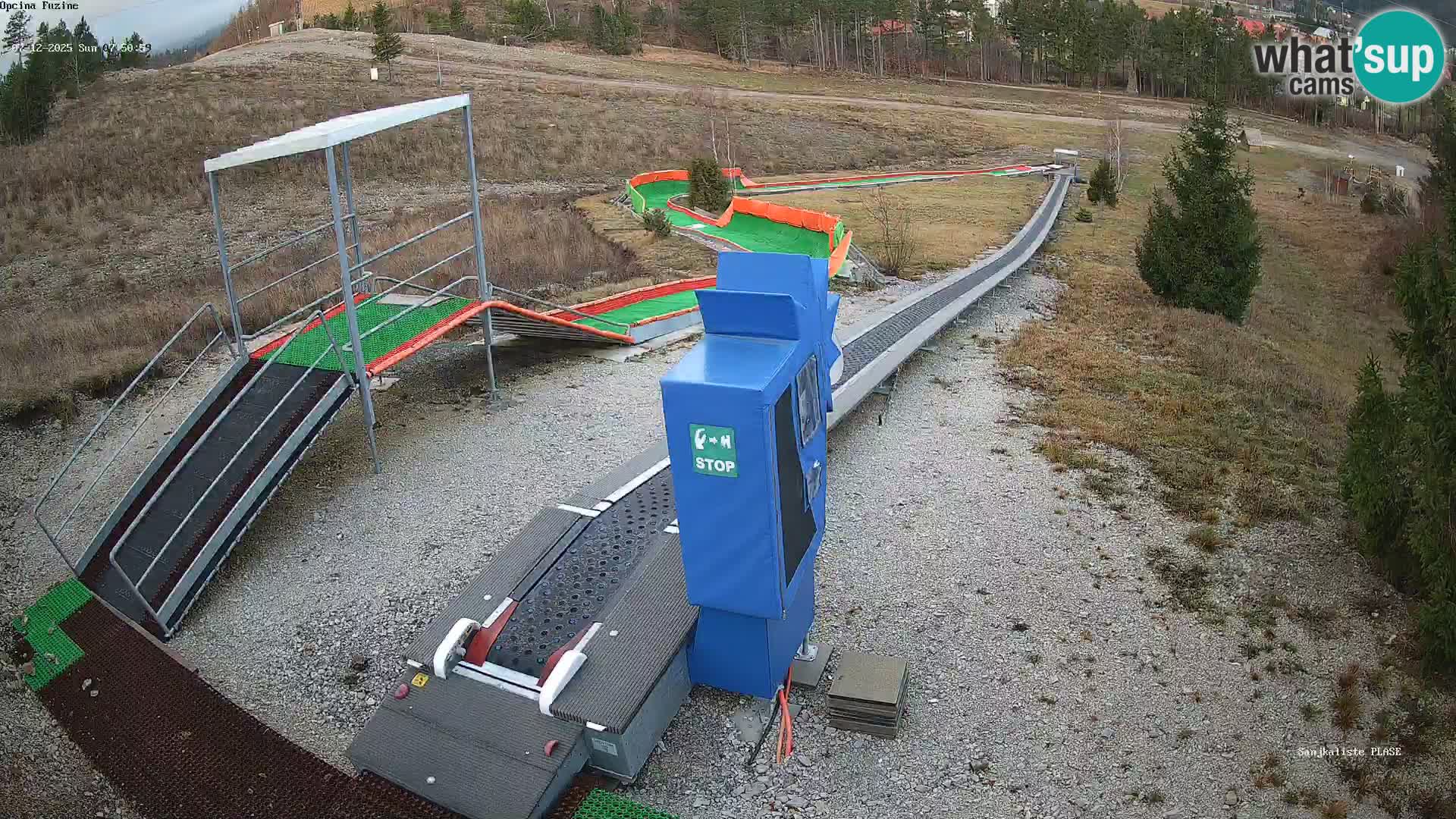 Spletna kamera v živo Sankališče Fužine – Hrvaška