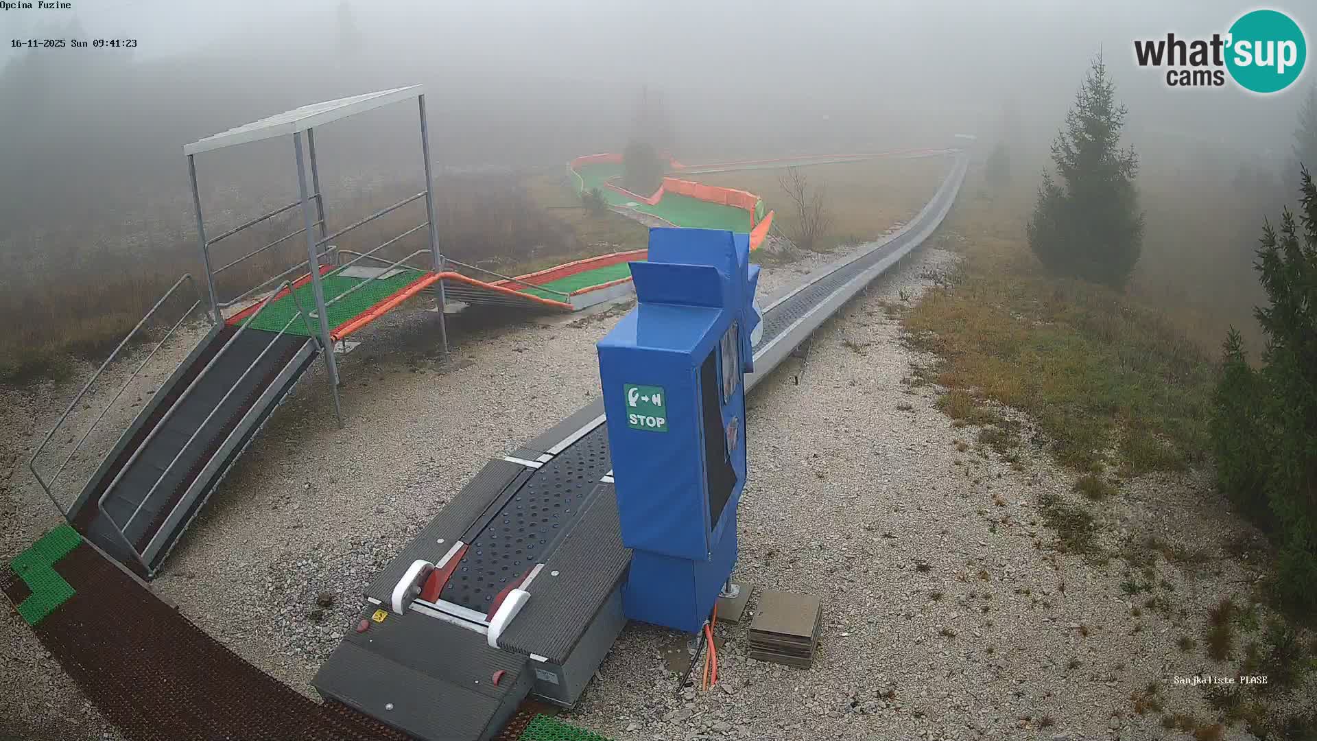 Webcam en direct Piste de luge de Fužine – Croatie