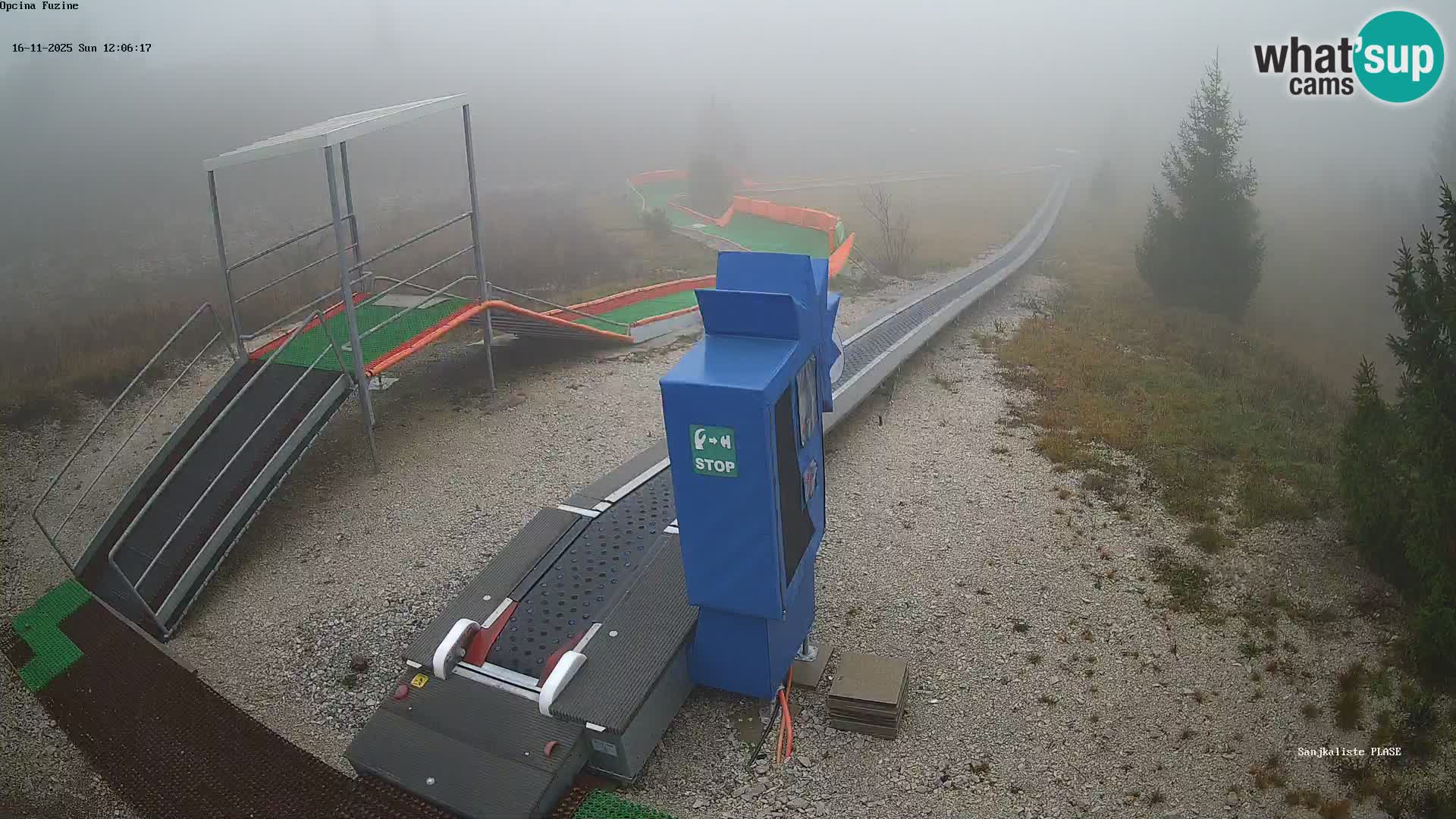 Live webcam Fužine toboggan run – Croatia