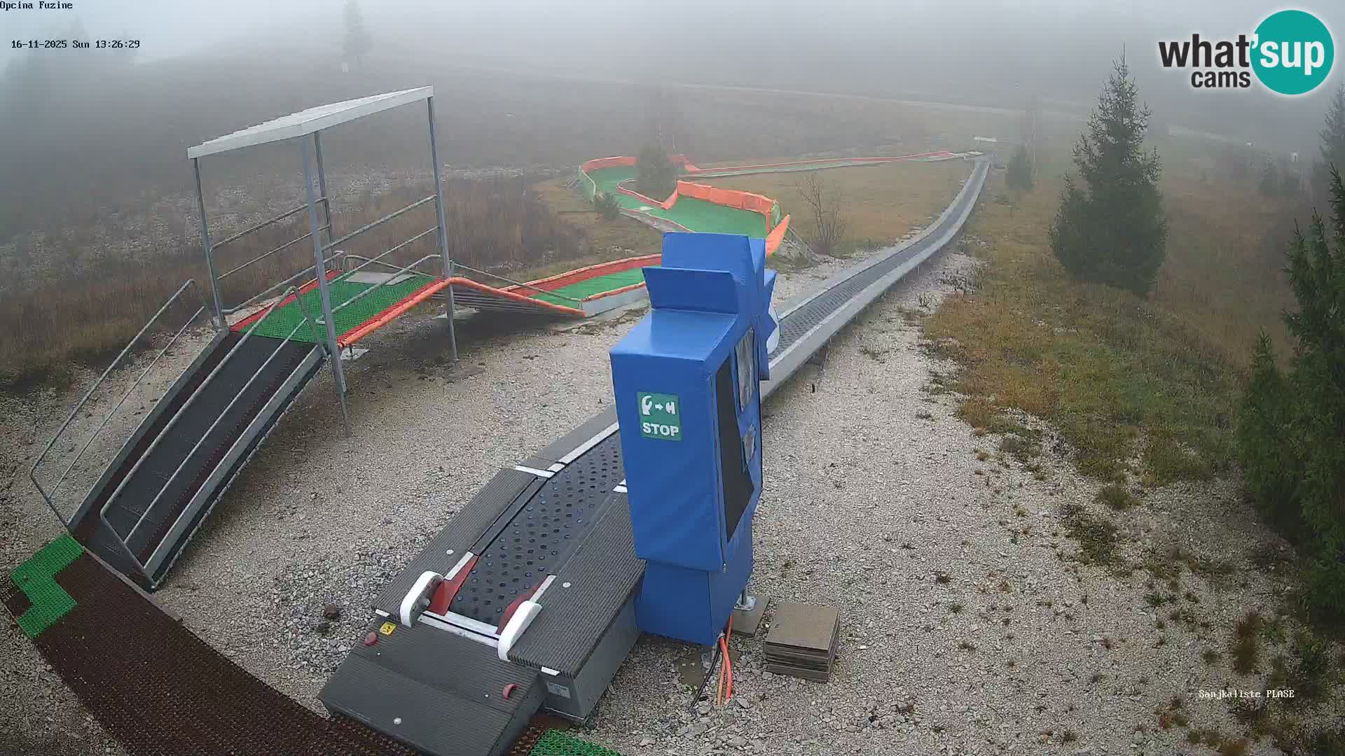 Live webcam Fužine toboggan run – Croatia