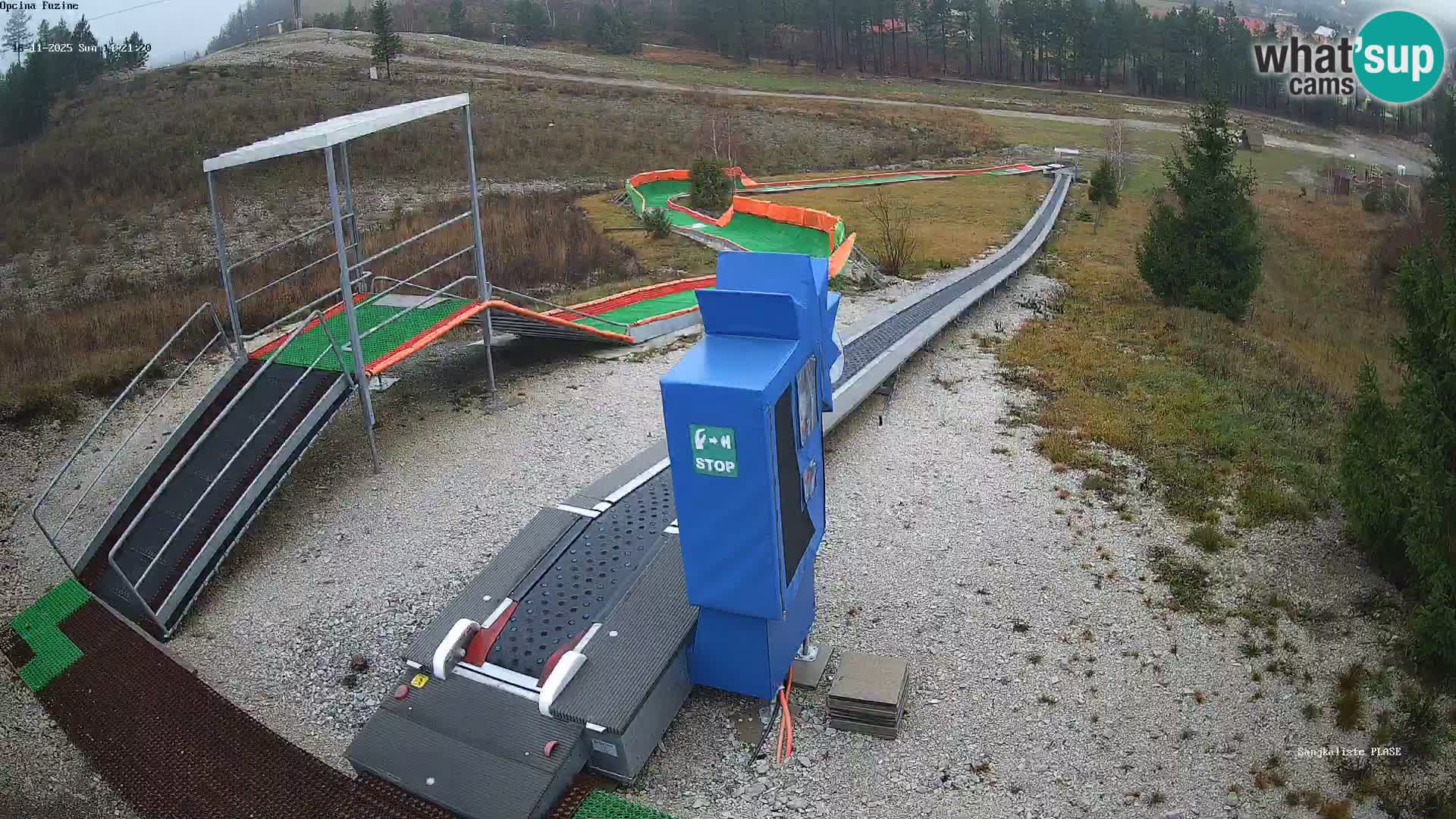 Live webcam Fužine toboggan run – Croatia