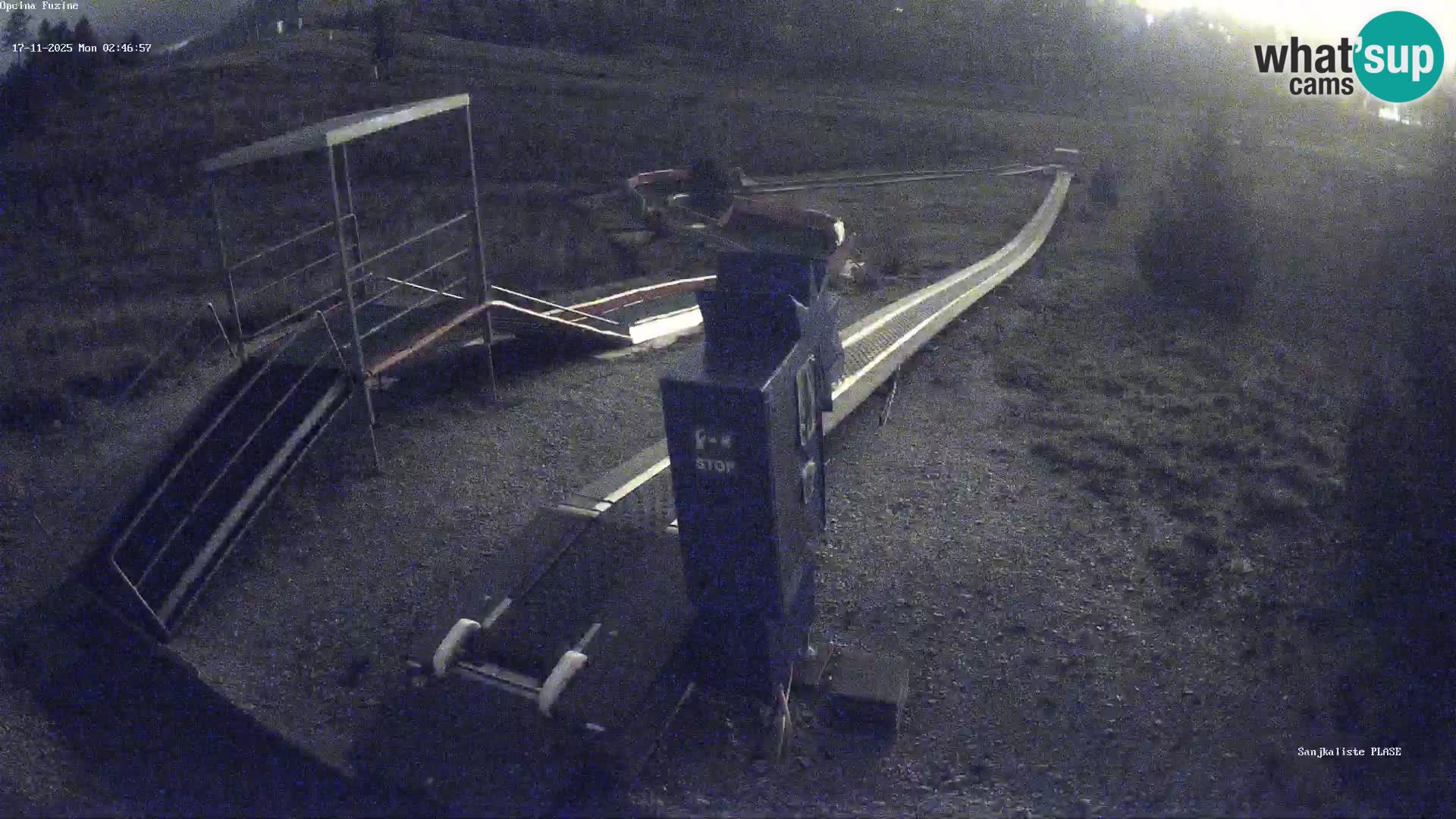 Live webcam Fužine toboggan run – Croatia