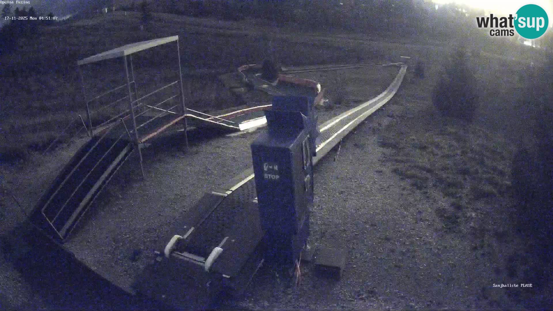 Live webcam Pista da slittino Fužine – Croazia