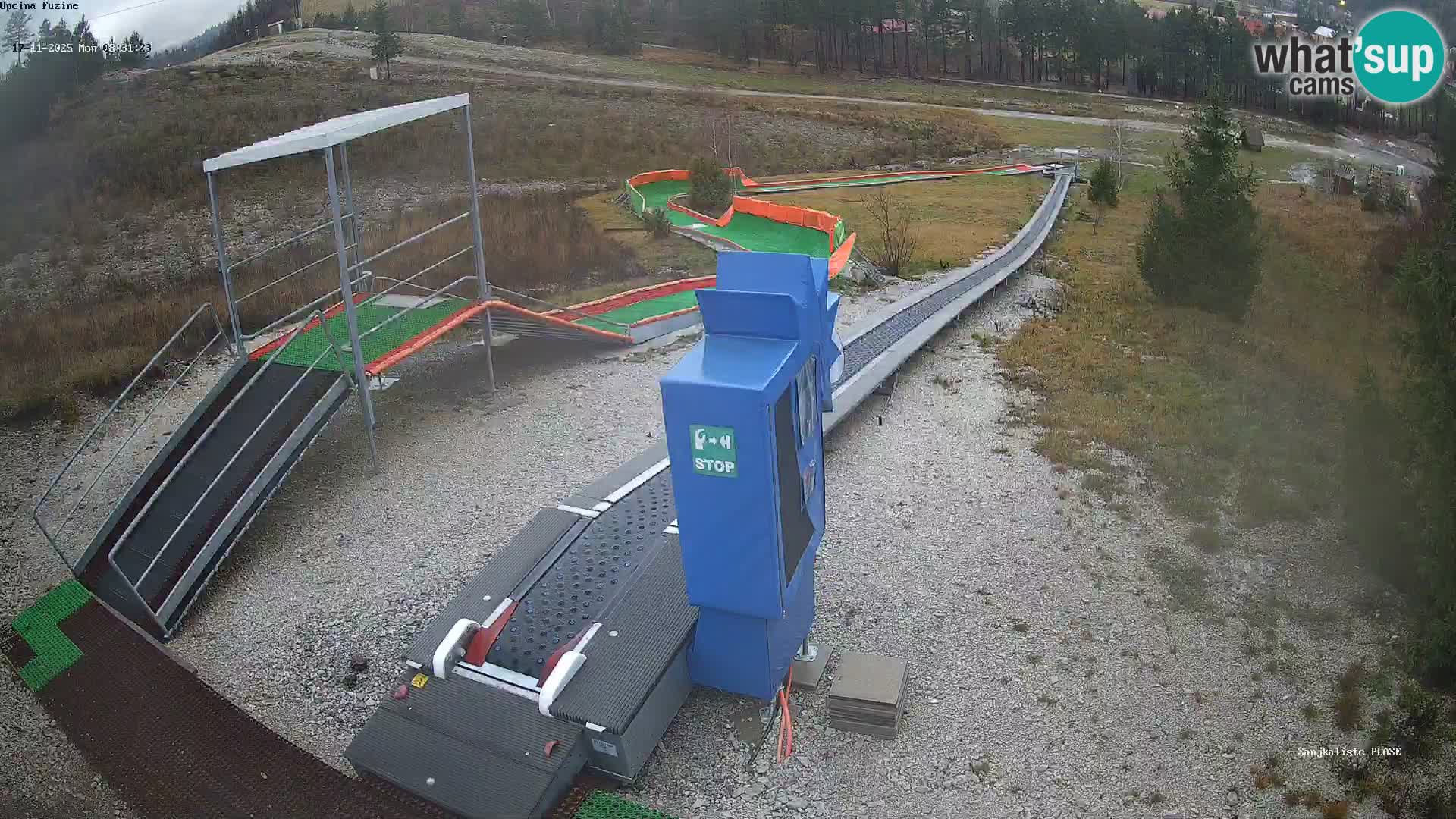 Webcam en direct Piste de luge de Fužine – Croatie