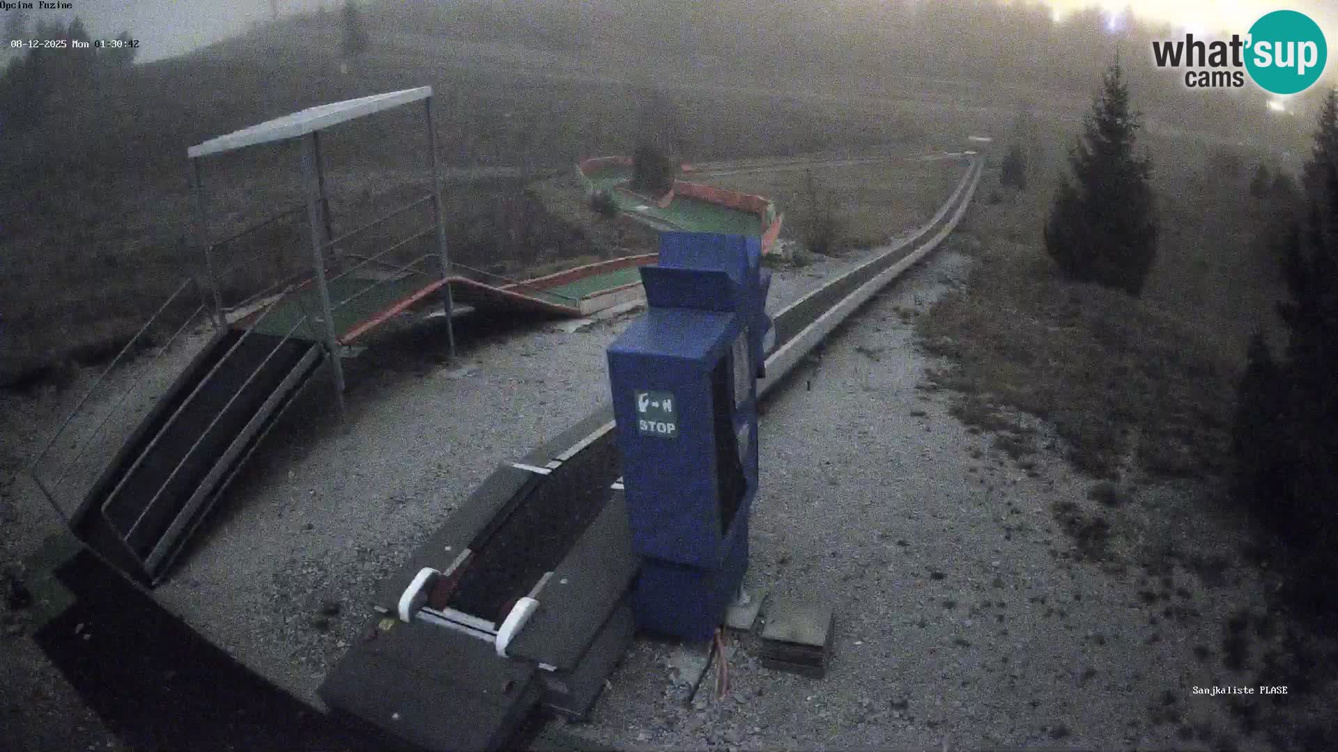 Webcam en direct Piste de luge de Fužine – Croatie