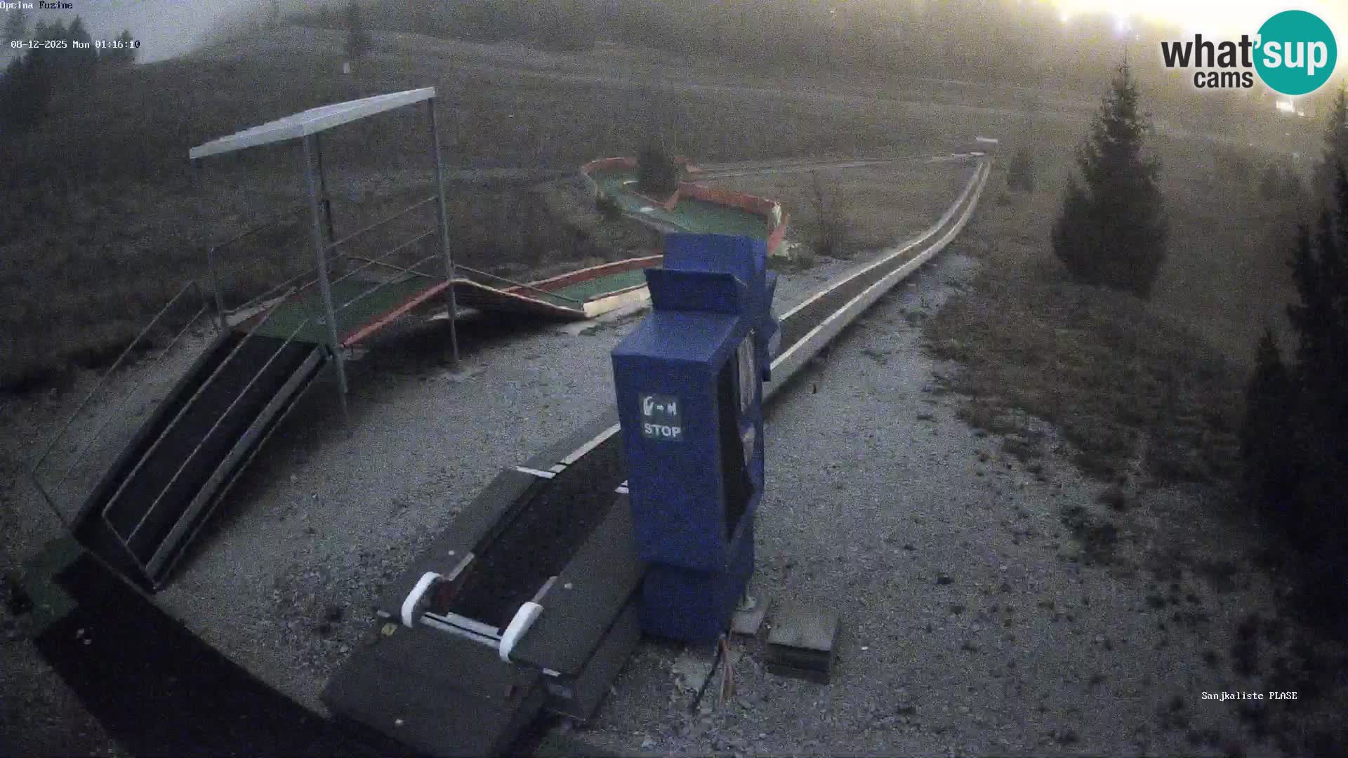 Webcam en direct Piste de luge de Fužine – Croatie