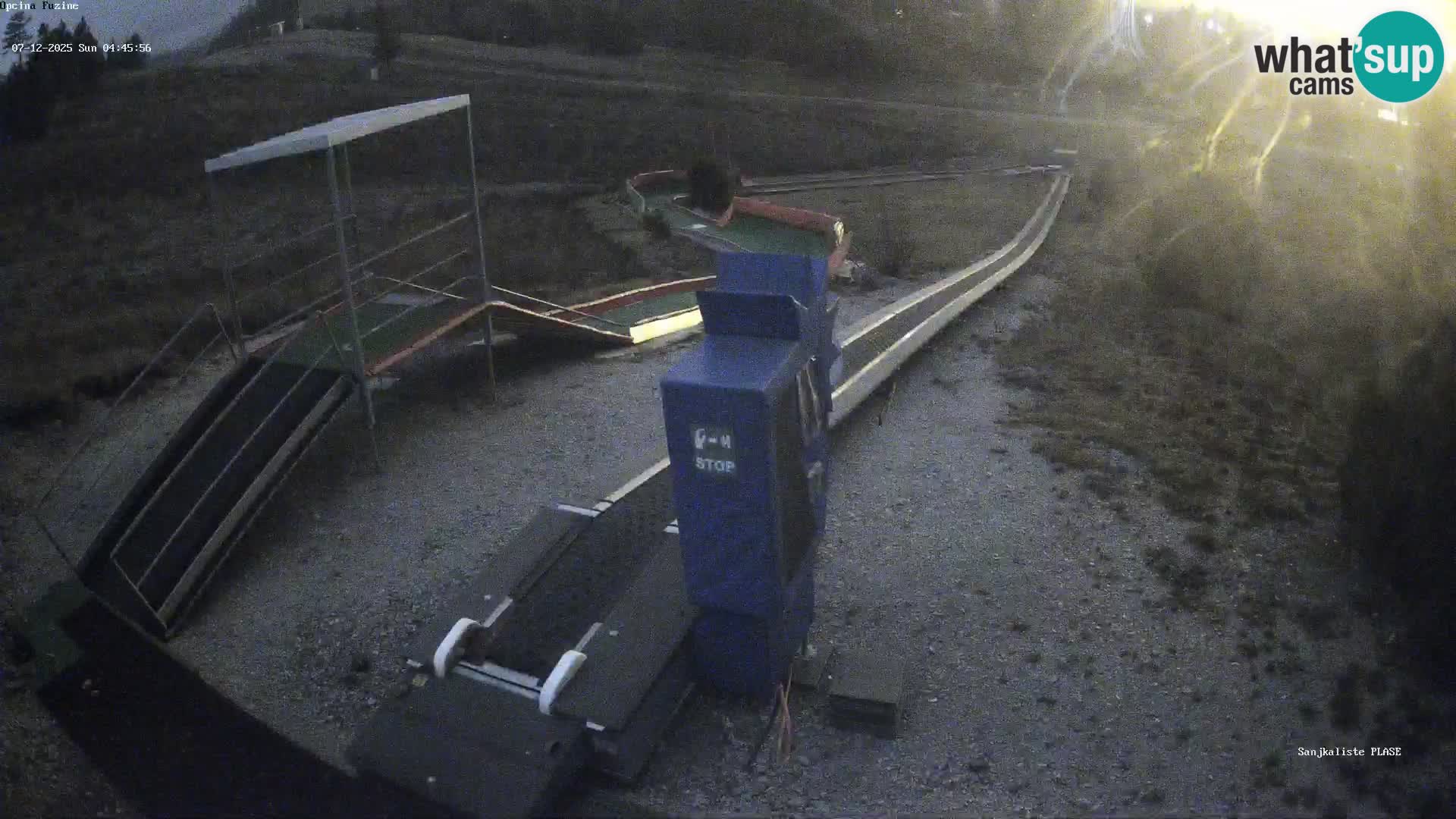 Live webcam Fužine toboggan run – Croatia