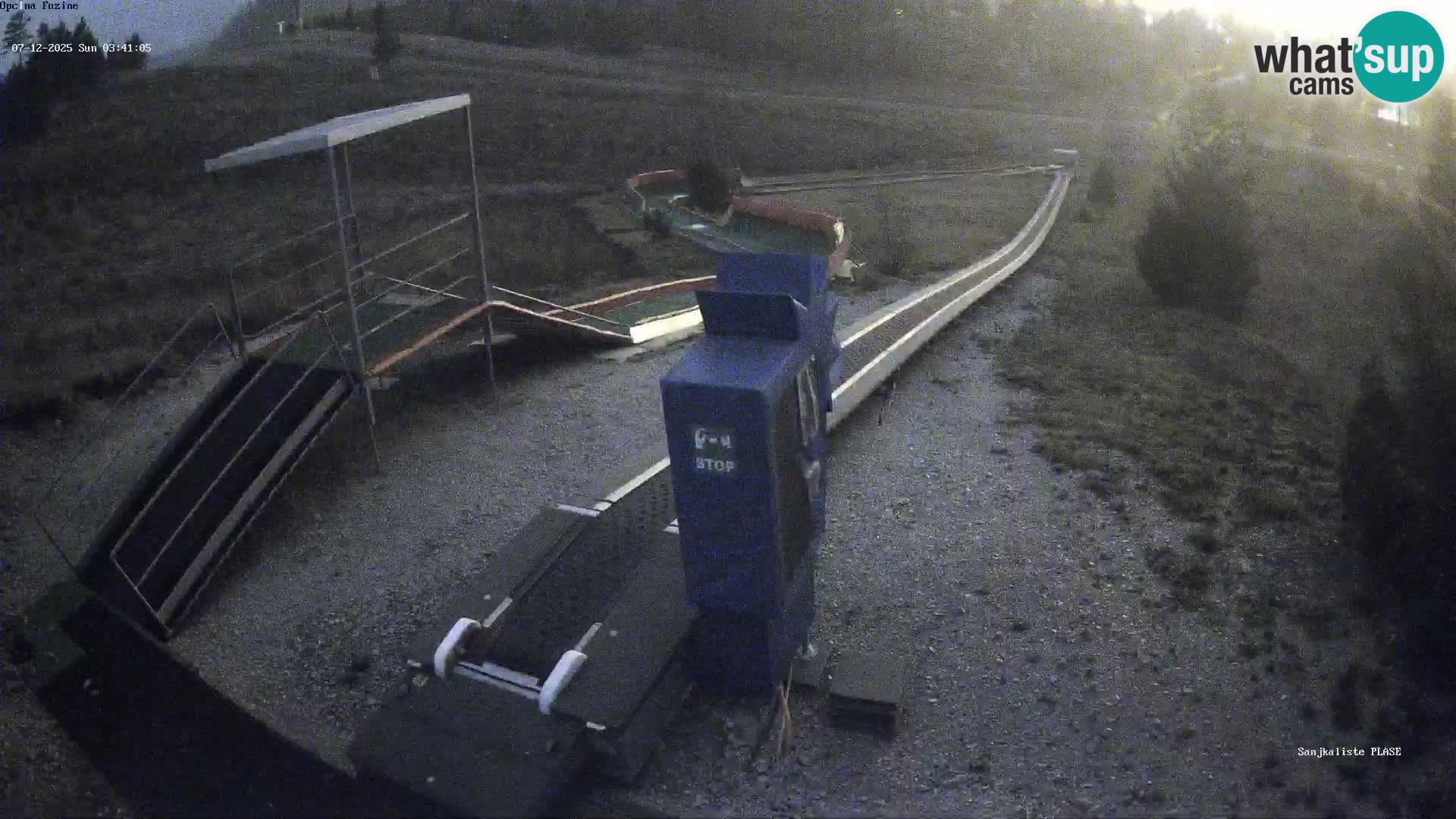 Webcam en direct Piste de luge de Fužine – Croatie