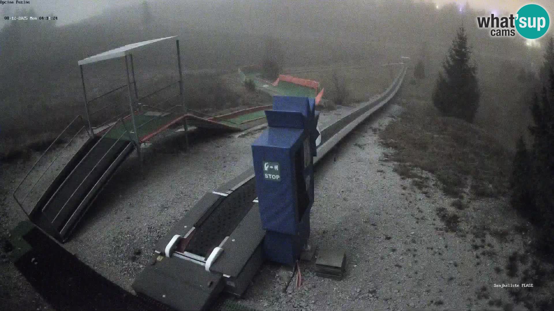 Live webcam Fužine toboggan run – Croatia