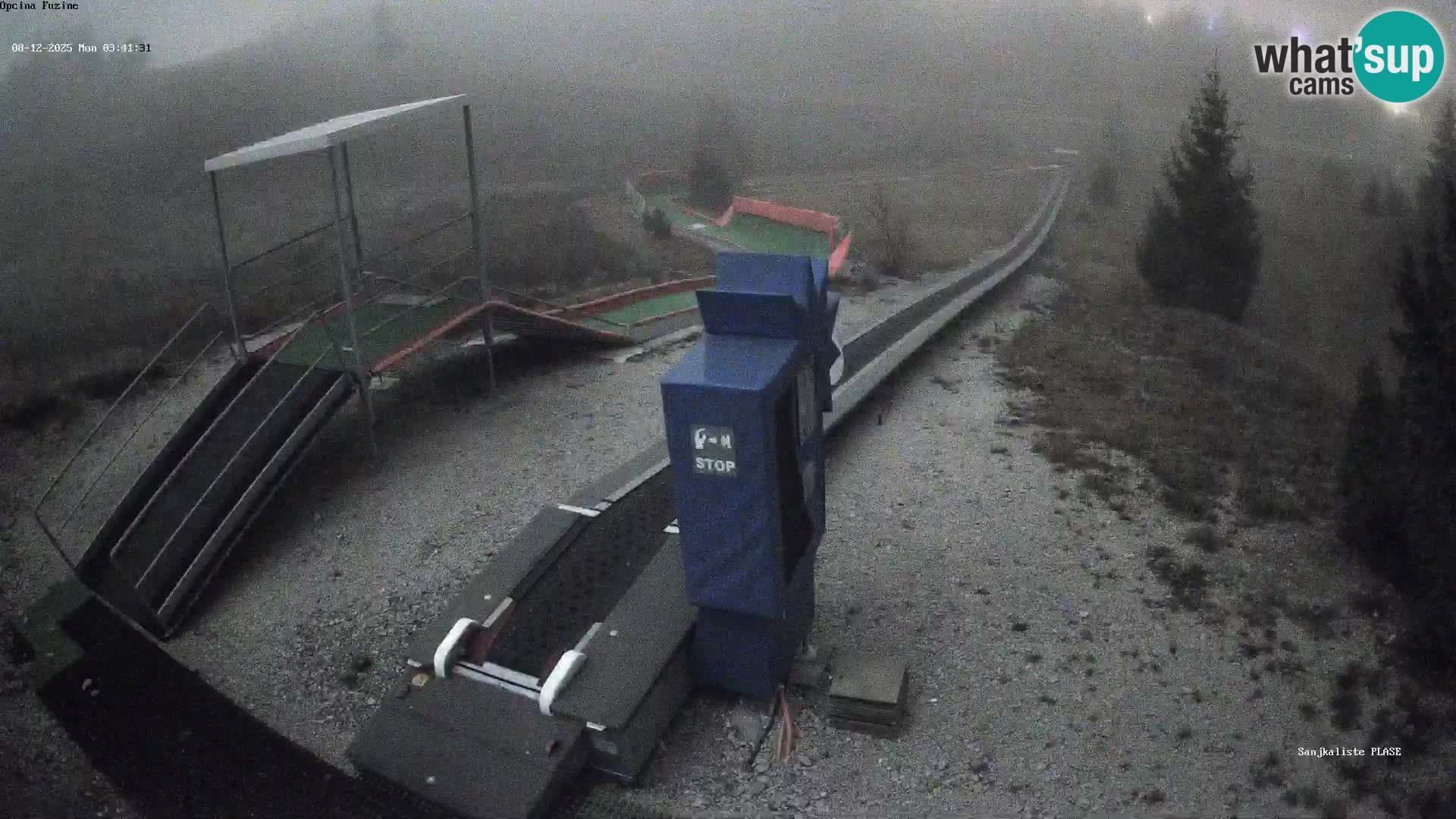 Webcam en direct Piste de luge de Fužine – Croatie