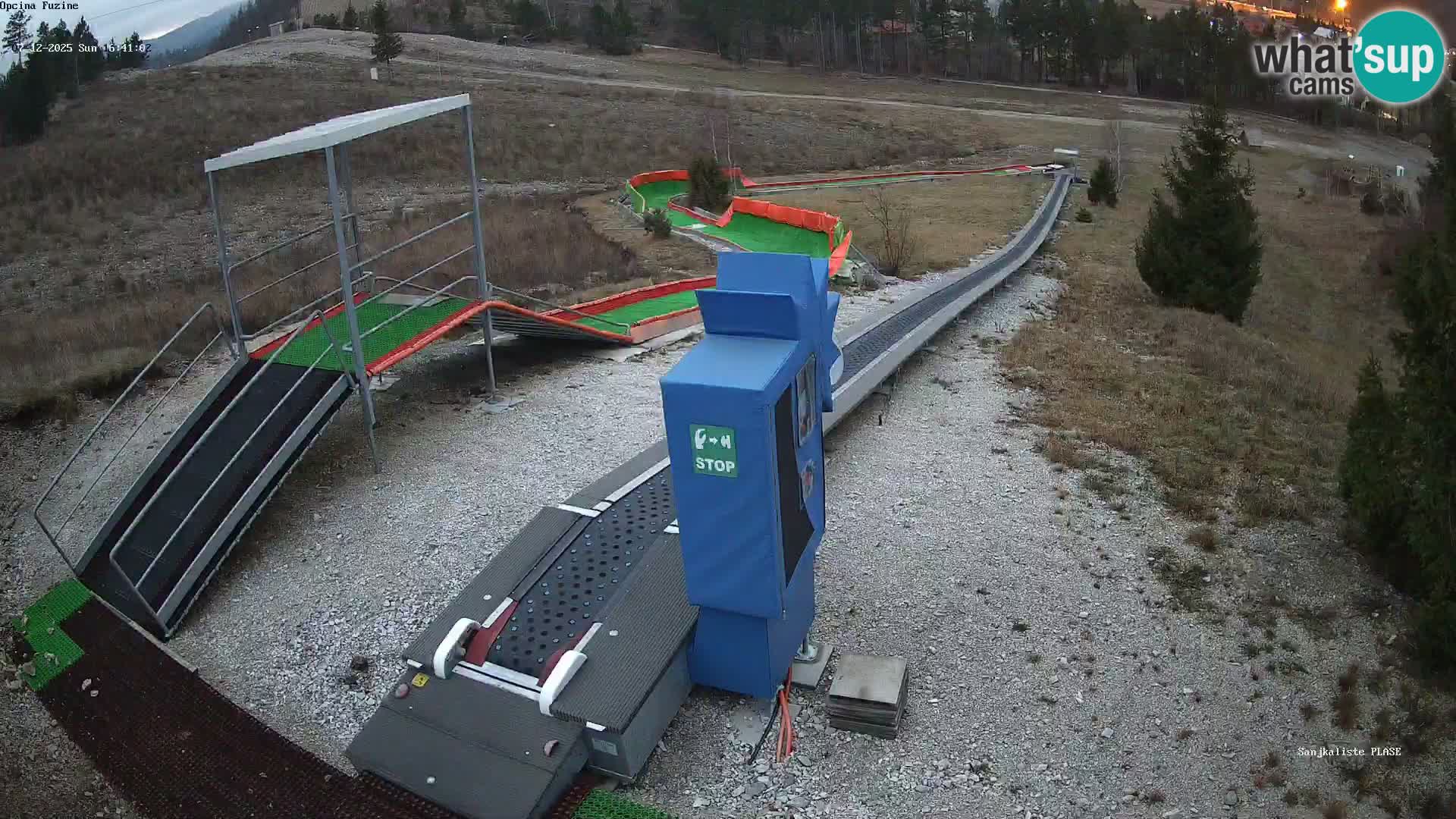 Webcam en direct Piste de luge de Fužine – Croatie