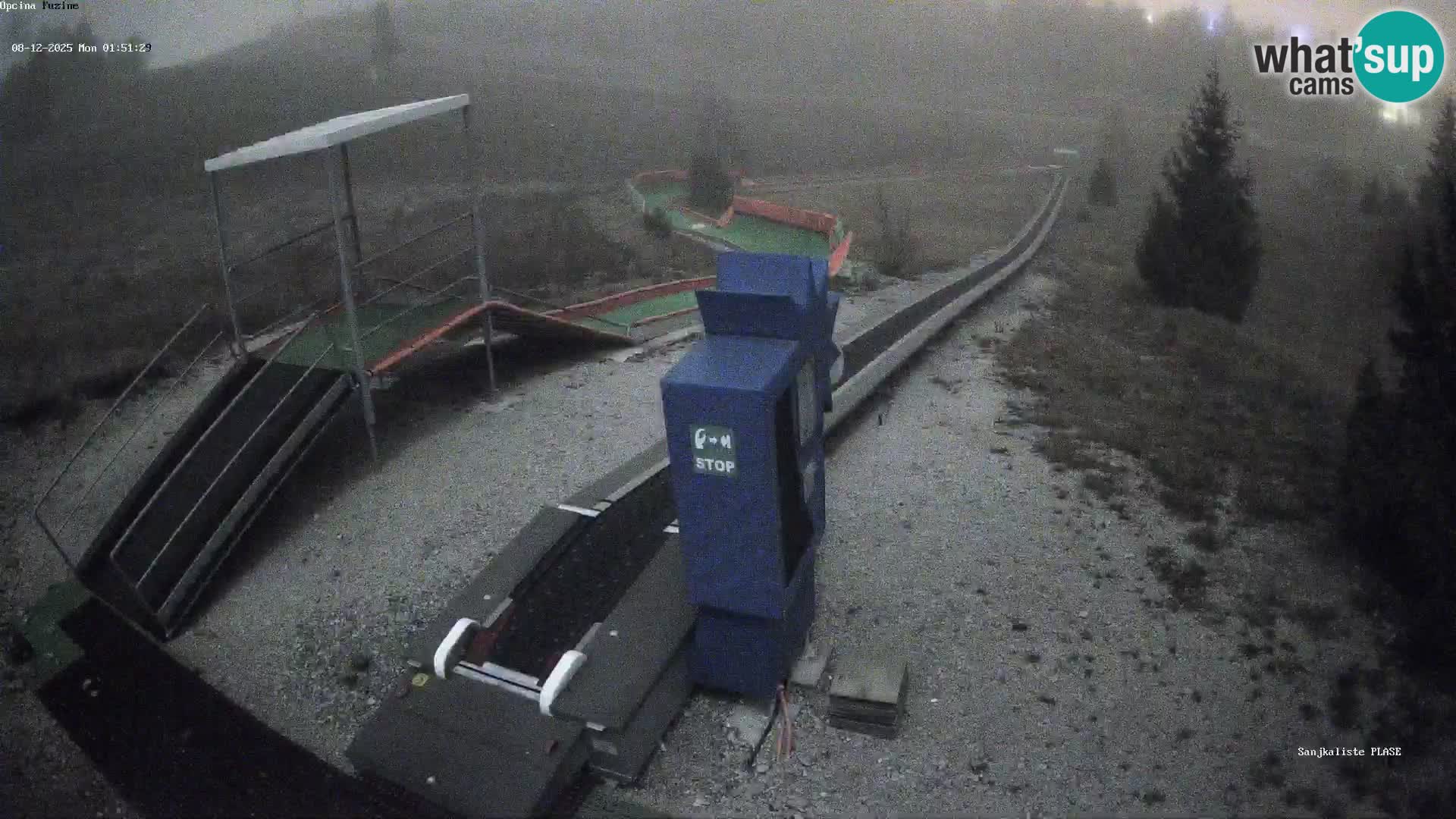 Live webcam Fužine toboggan run – Croatia