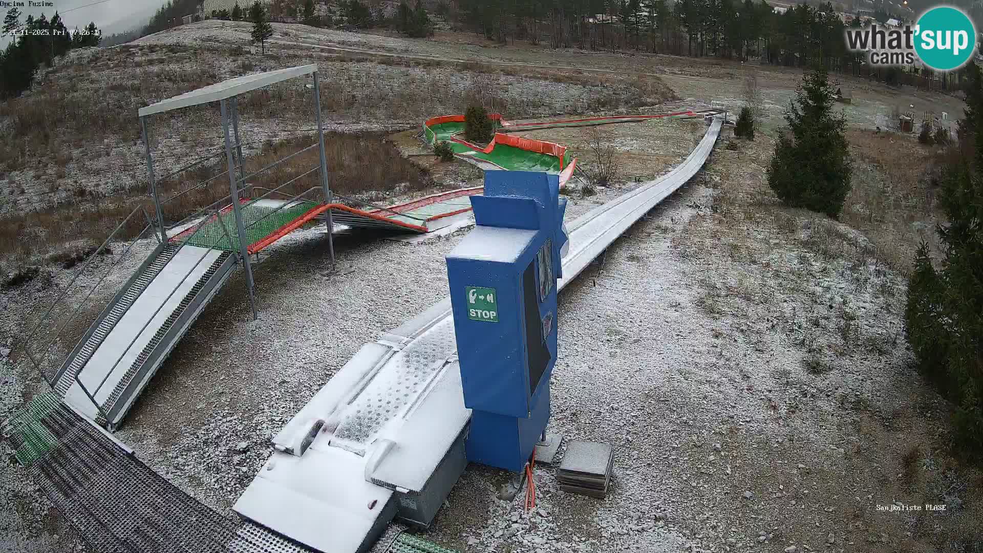 Live webcam Fužine toboggan run – Croatia