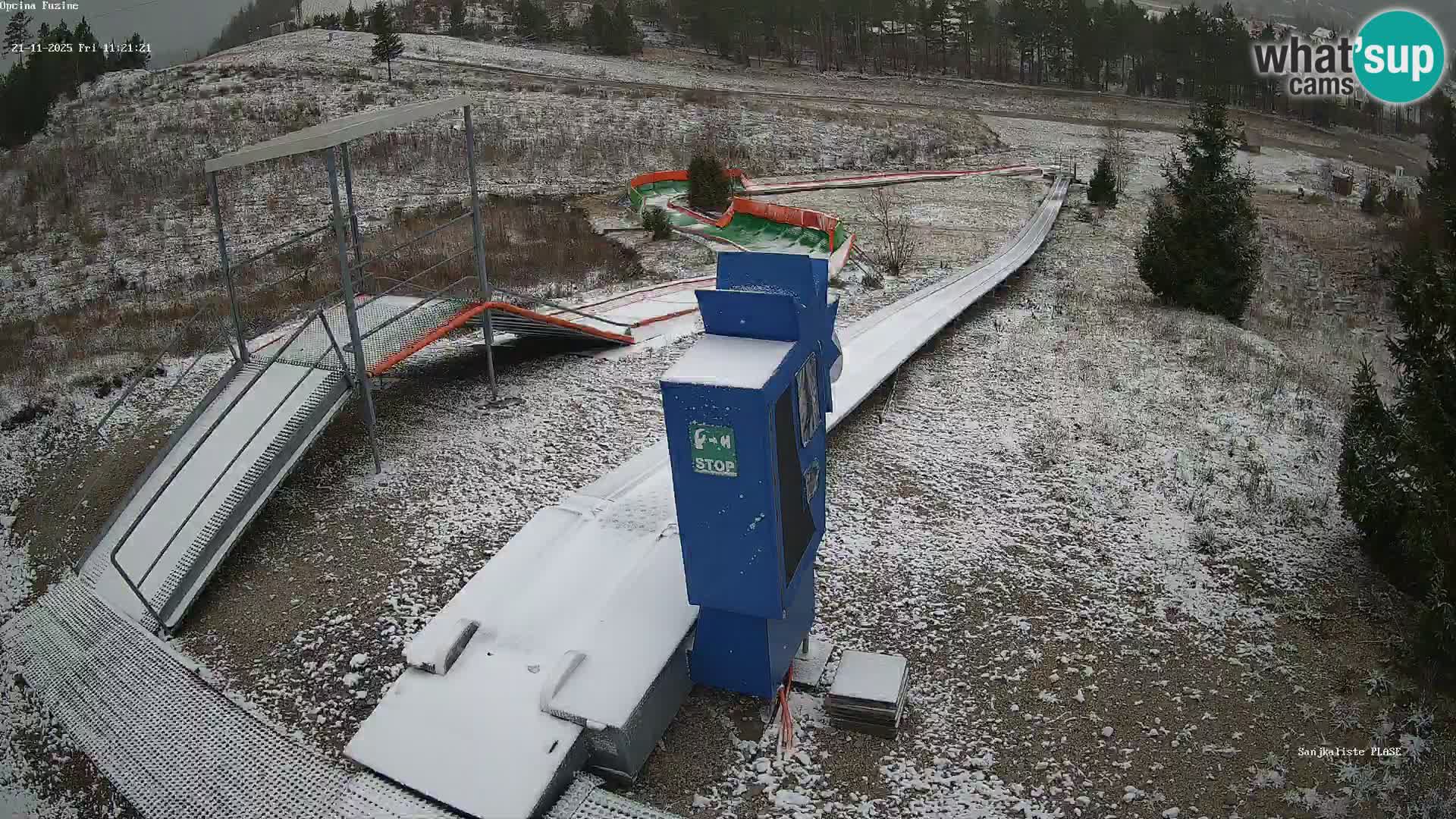 Webcam en direct Piste de luge de Fužine – Croatie