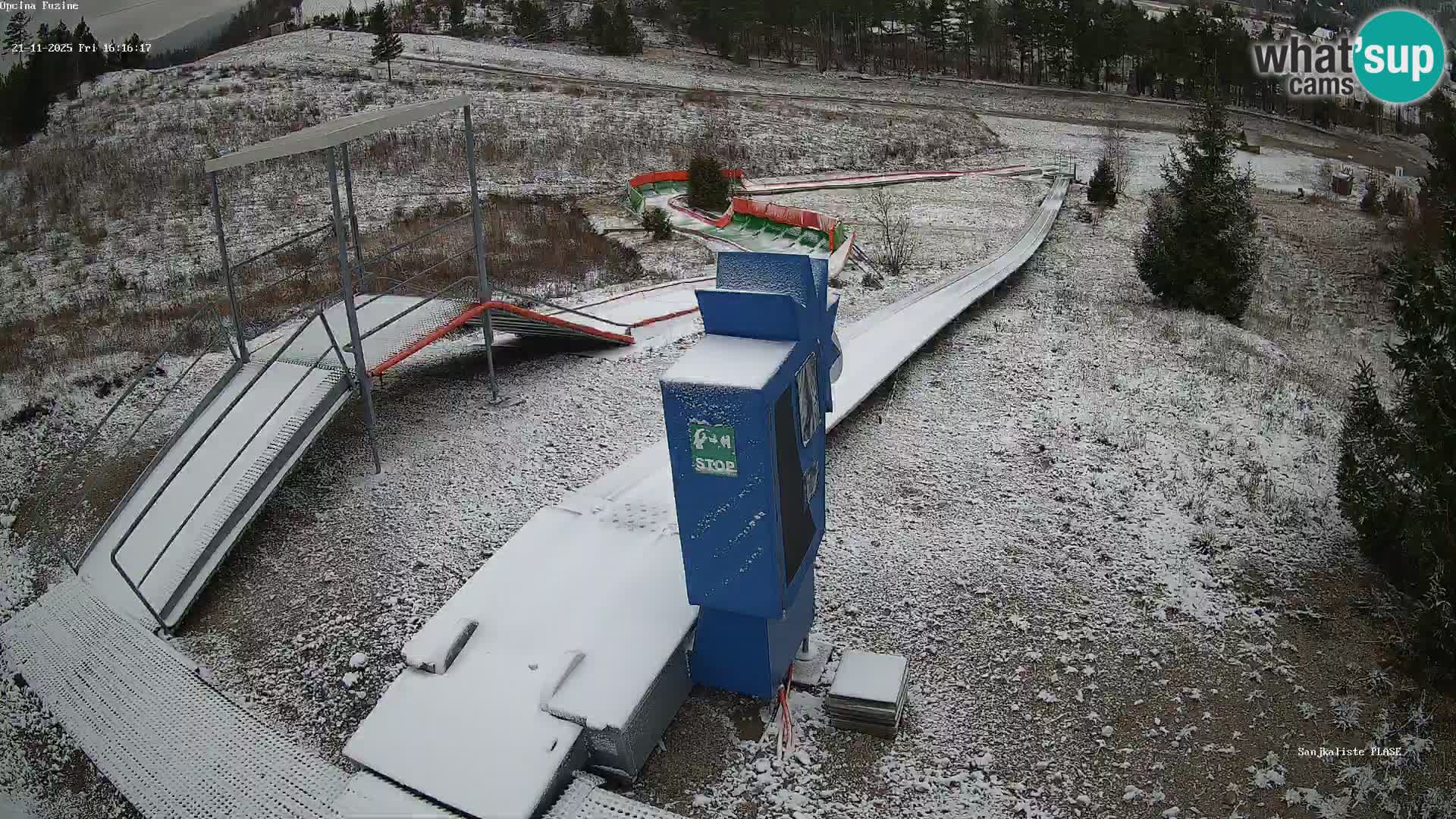 Live webcam Fužine toboggan run – Croatia