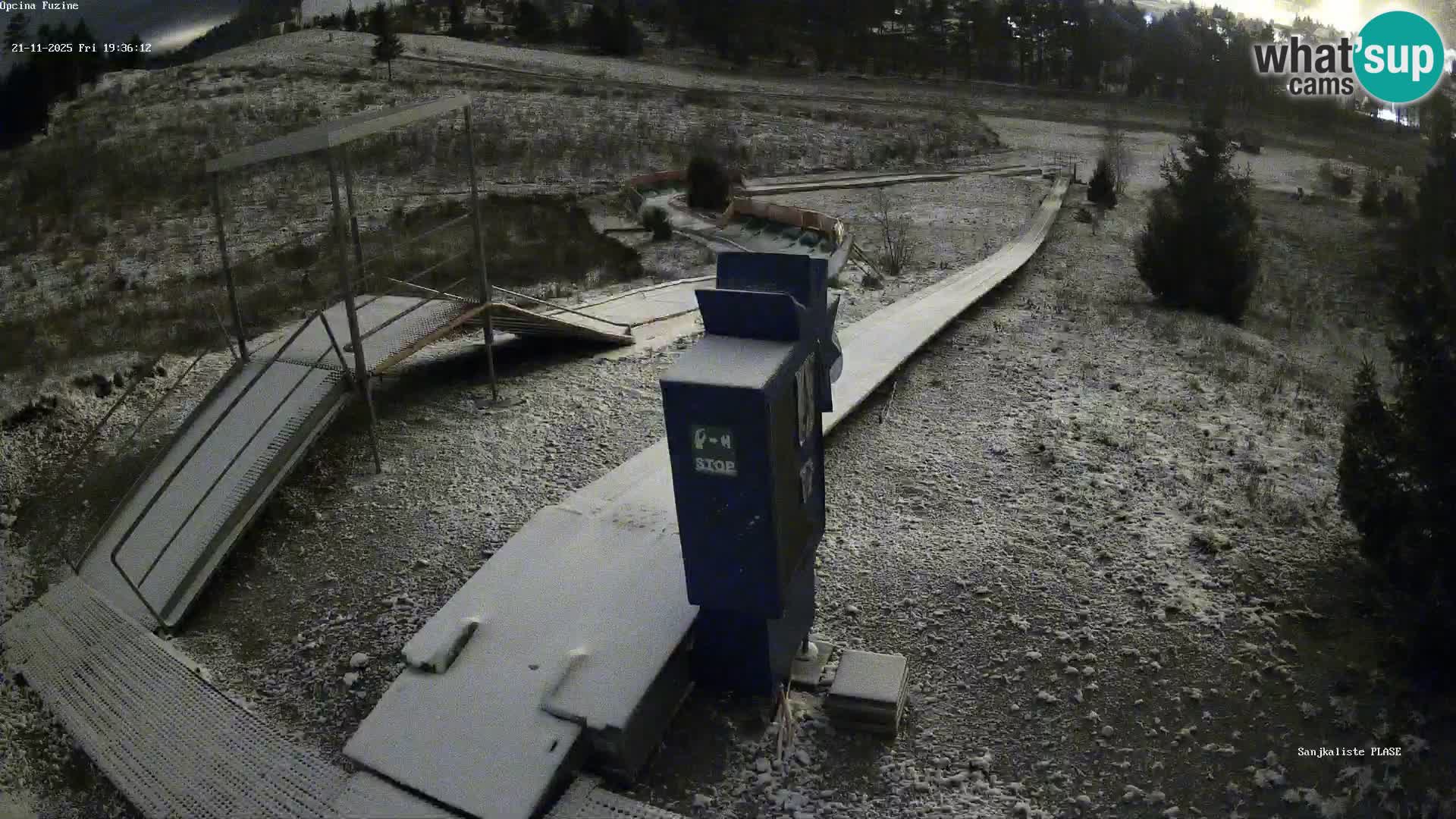 Live webcam Fužine toboggan run – Croatia