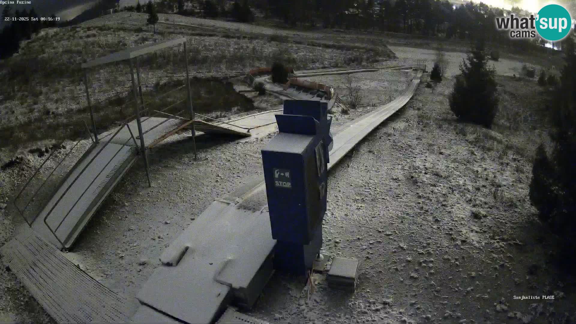 Live webcam Pista da slittino Fužine – Croazia