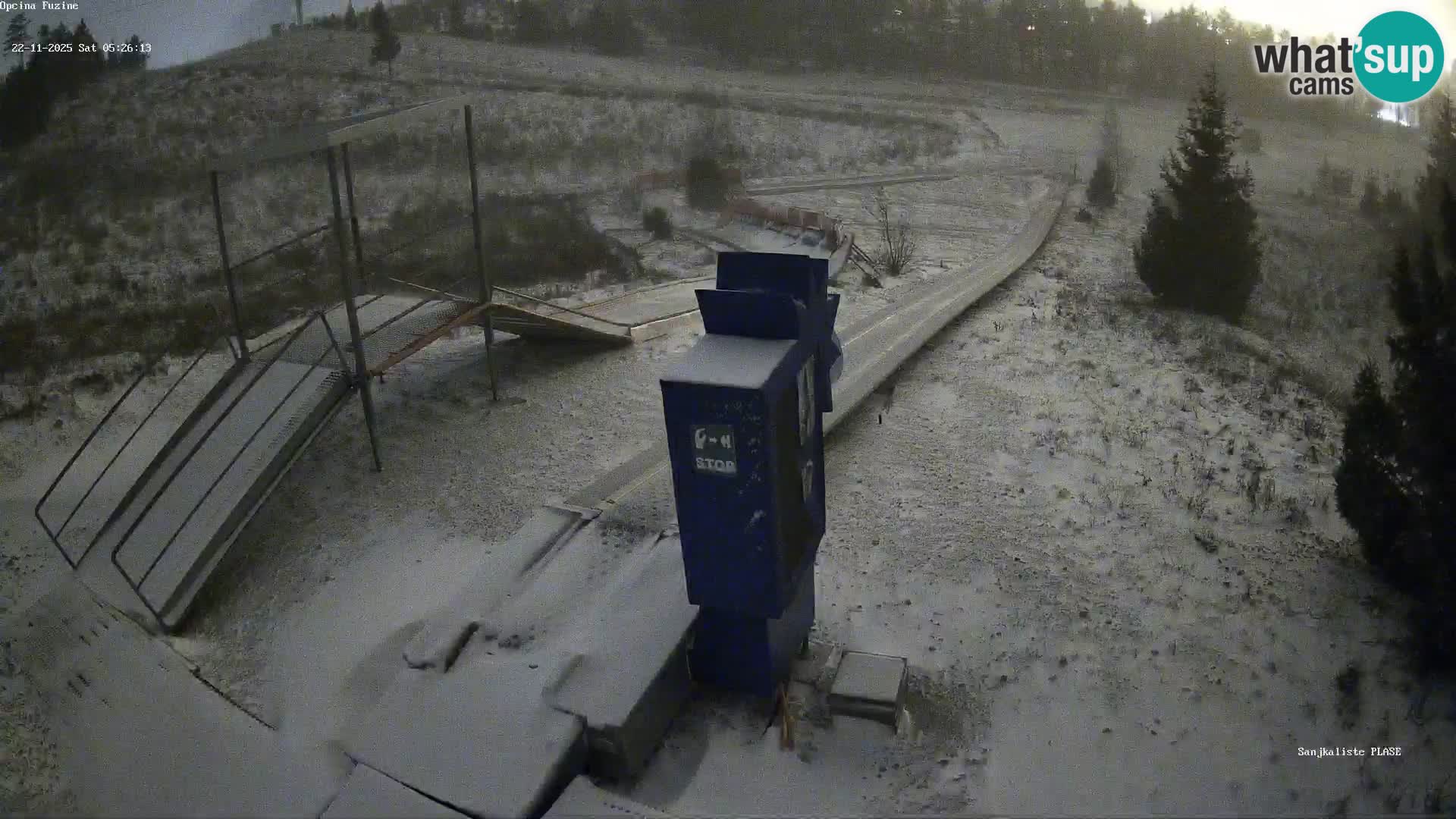 Live webcam Pista da slittino Fužine – Croazia