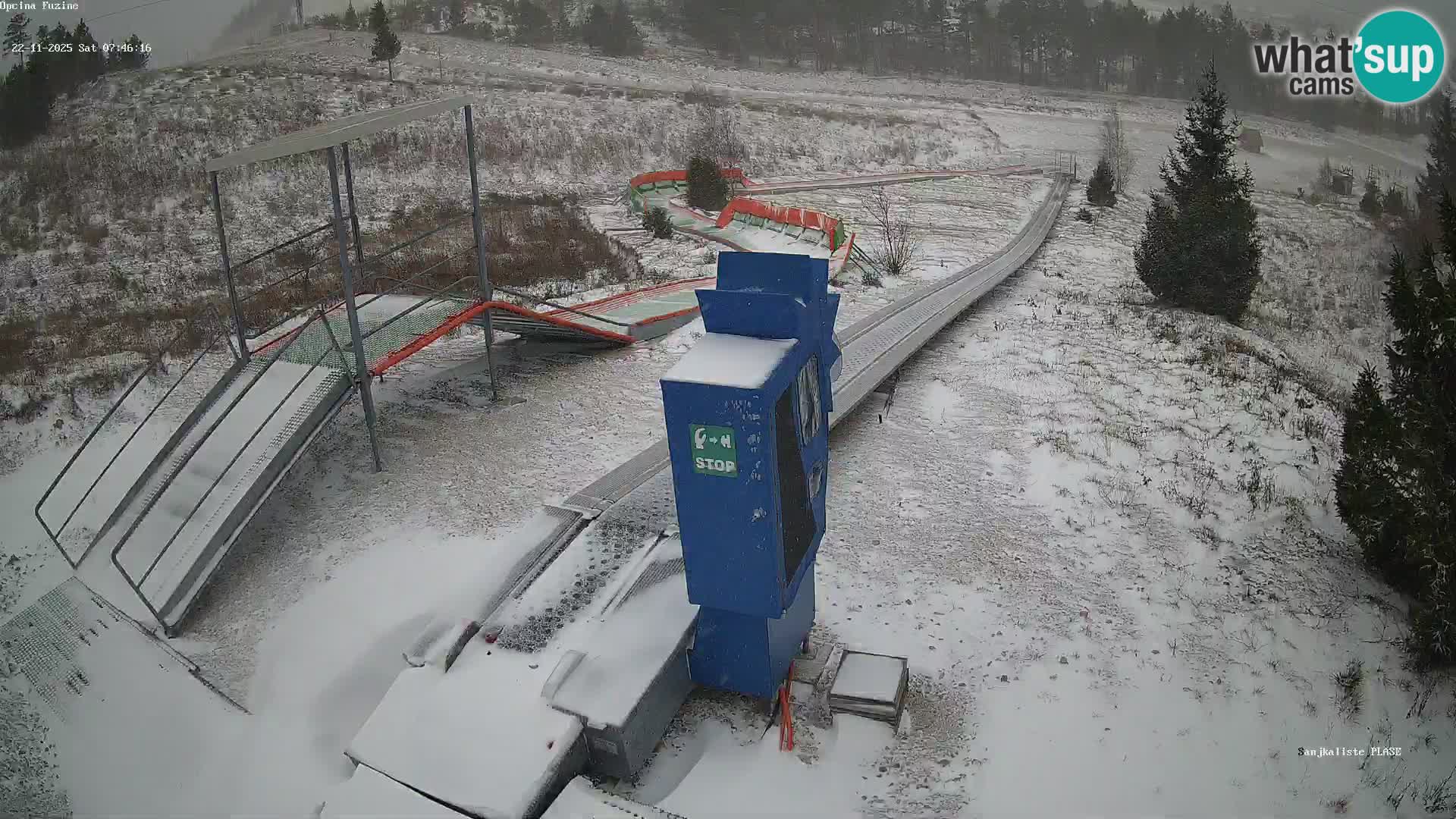 Live webcam Fužine toboggan run – Croatia