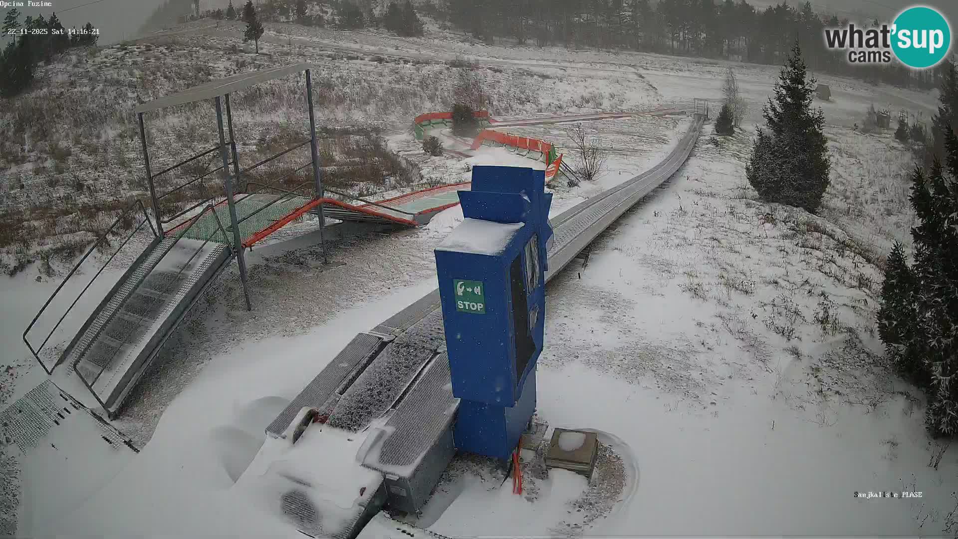 Live webcam Pista da slittino Fužine – Croazia