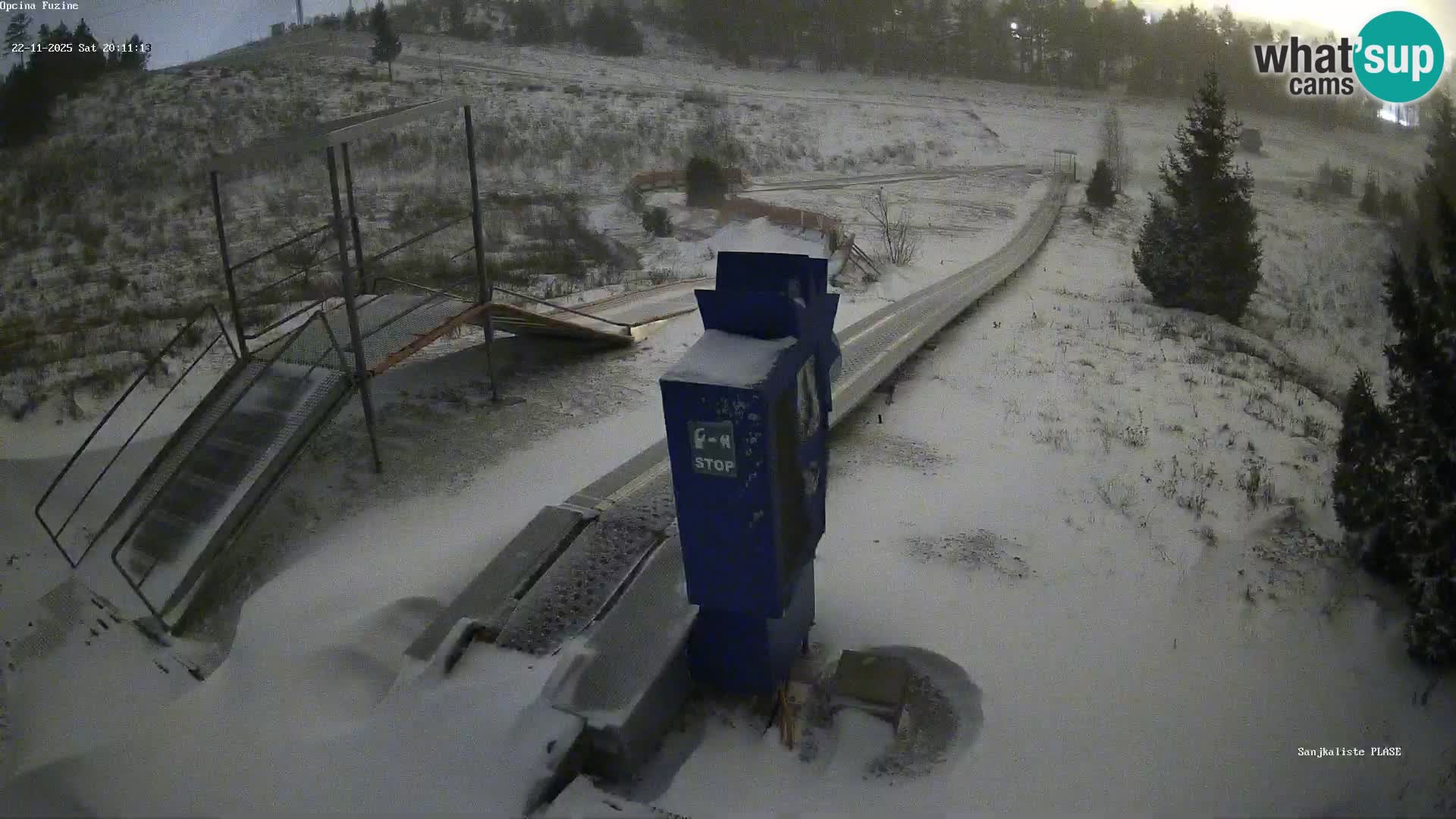 Live webcam Fužine toboggan run – Croatia