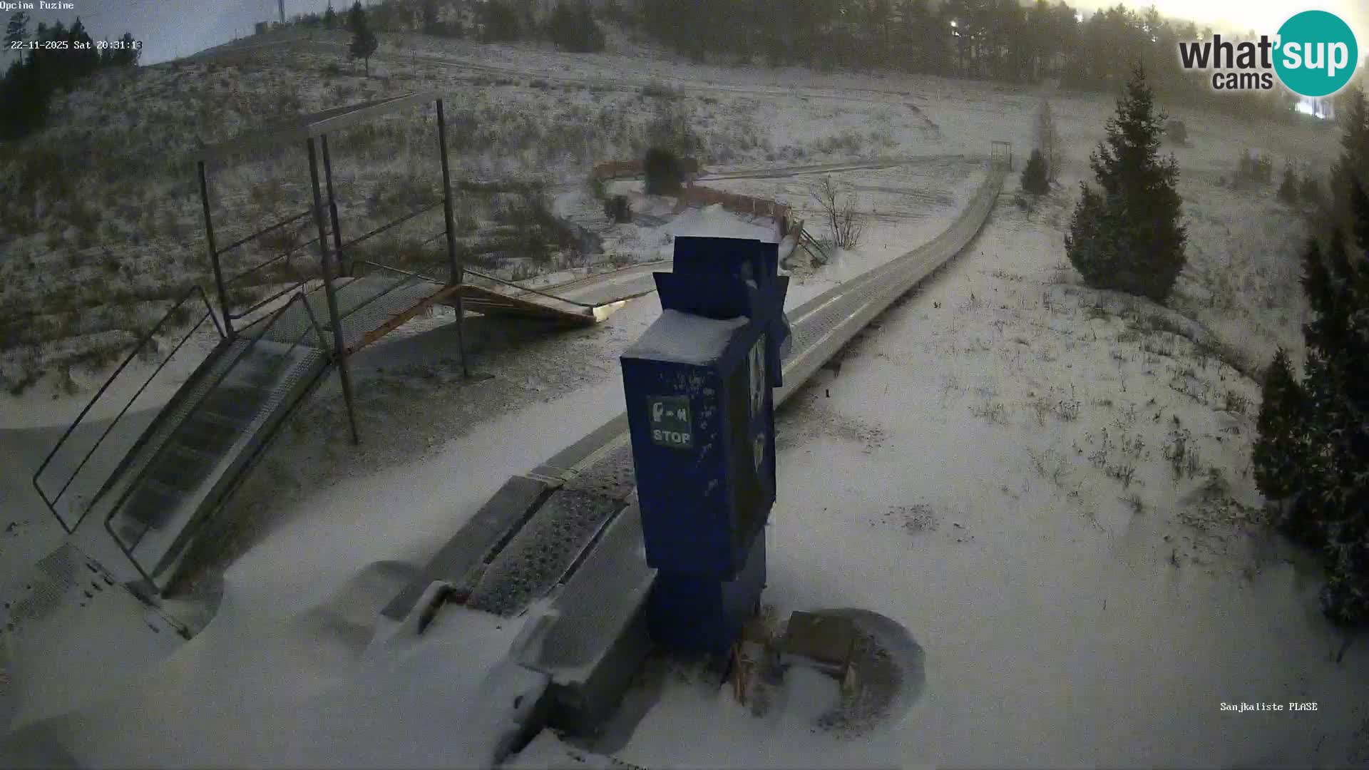 Webcam en vivo Pista de trineo Fužine – Croacia