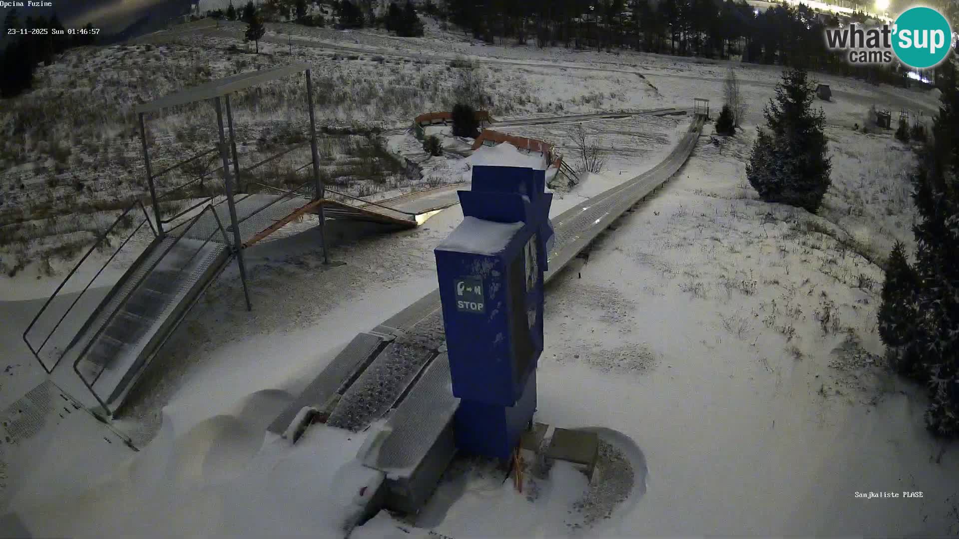 Spletna kamera v živo Sankališče Fužine – Hrvaška
