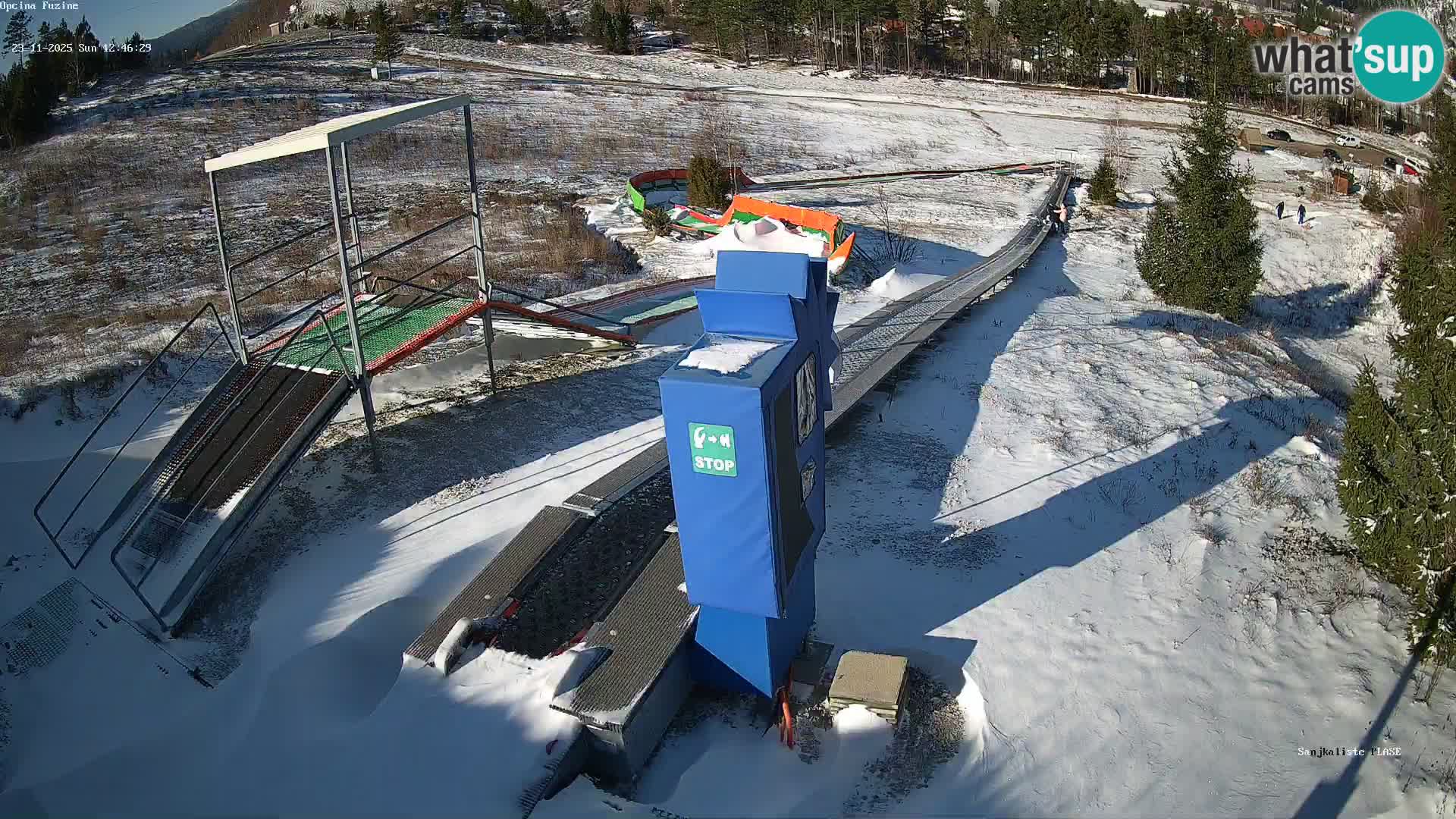 Live webcam Fužine toboggan run – Croatia