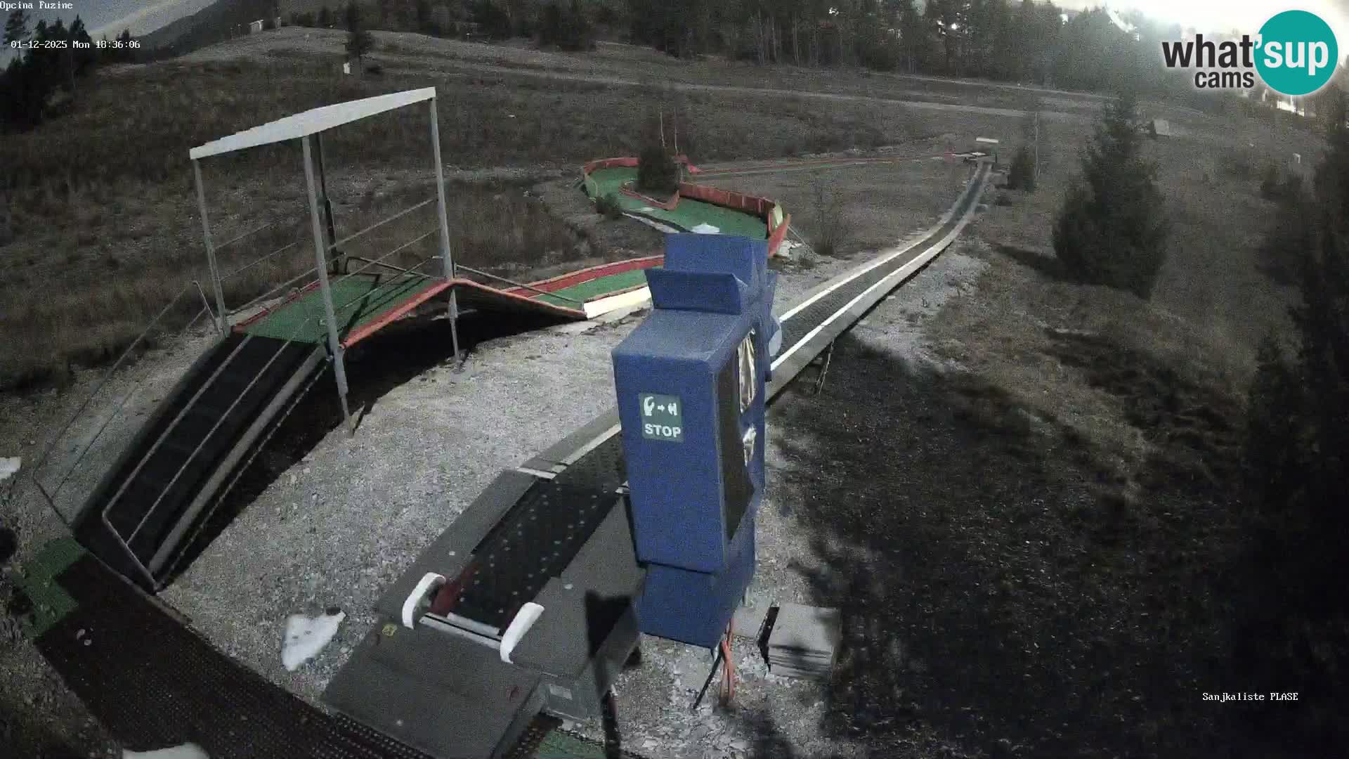 Webcam en vivo Pista de trineo Fužine – Croacia
