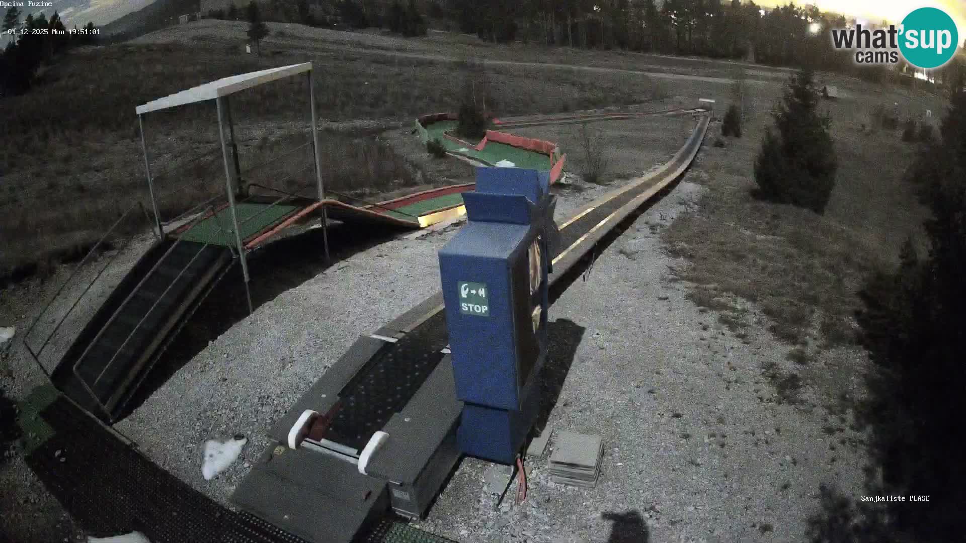 Webcam en direct Piste de luge de Fužine – Croatie